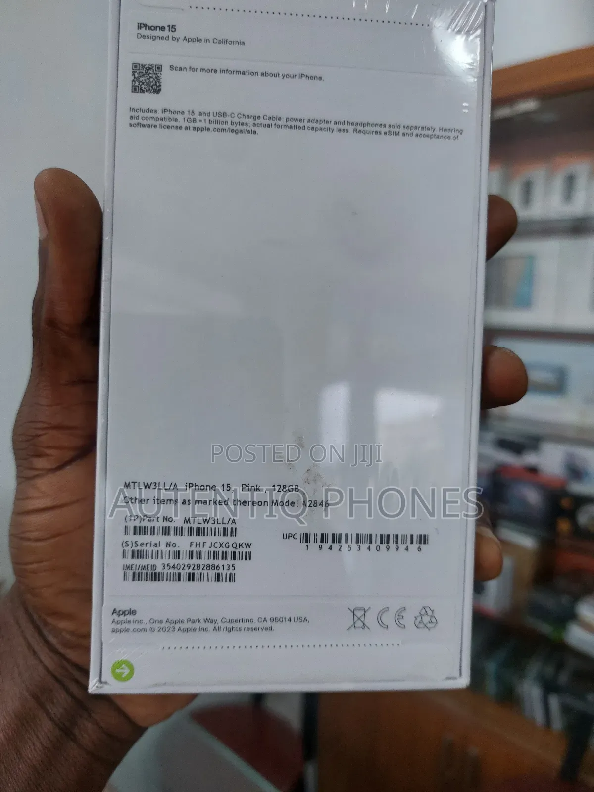 New Apple iPhone 15 128 GB Purple
