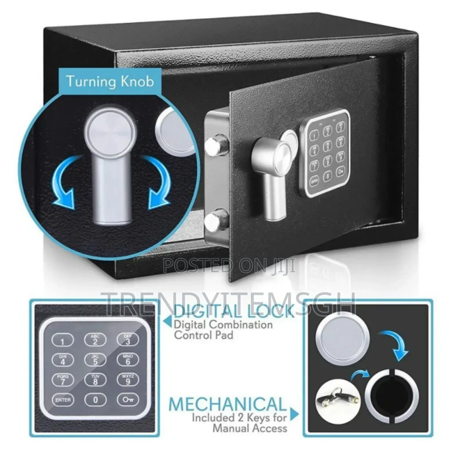 6.7kg Solid Steel Electronic Digital Safe Box