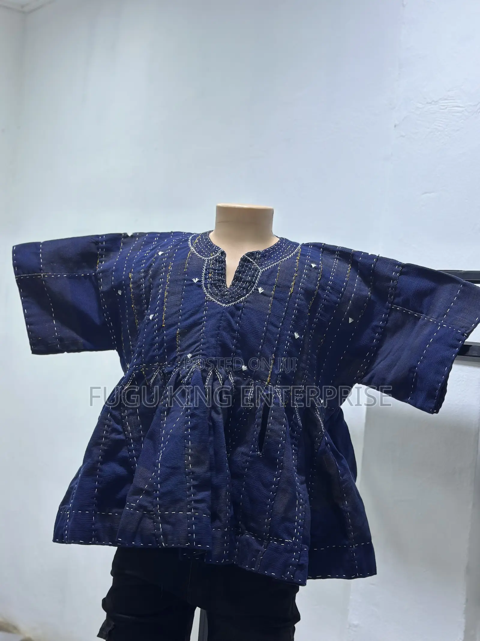 Blue Designed Northern Made Smock for Men Available