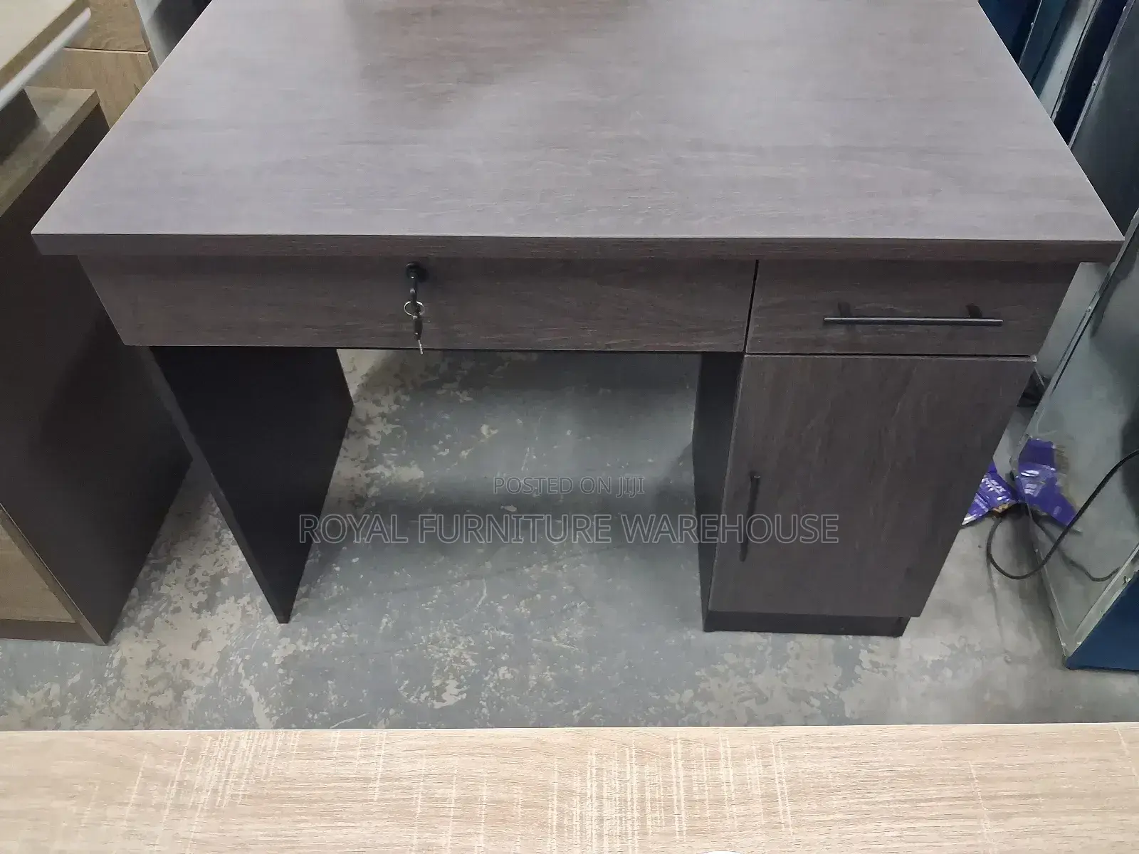 Dull Colored Black Office Desk
