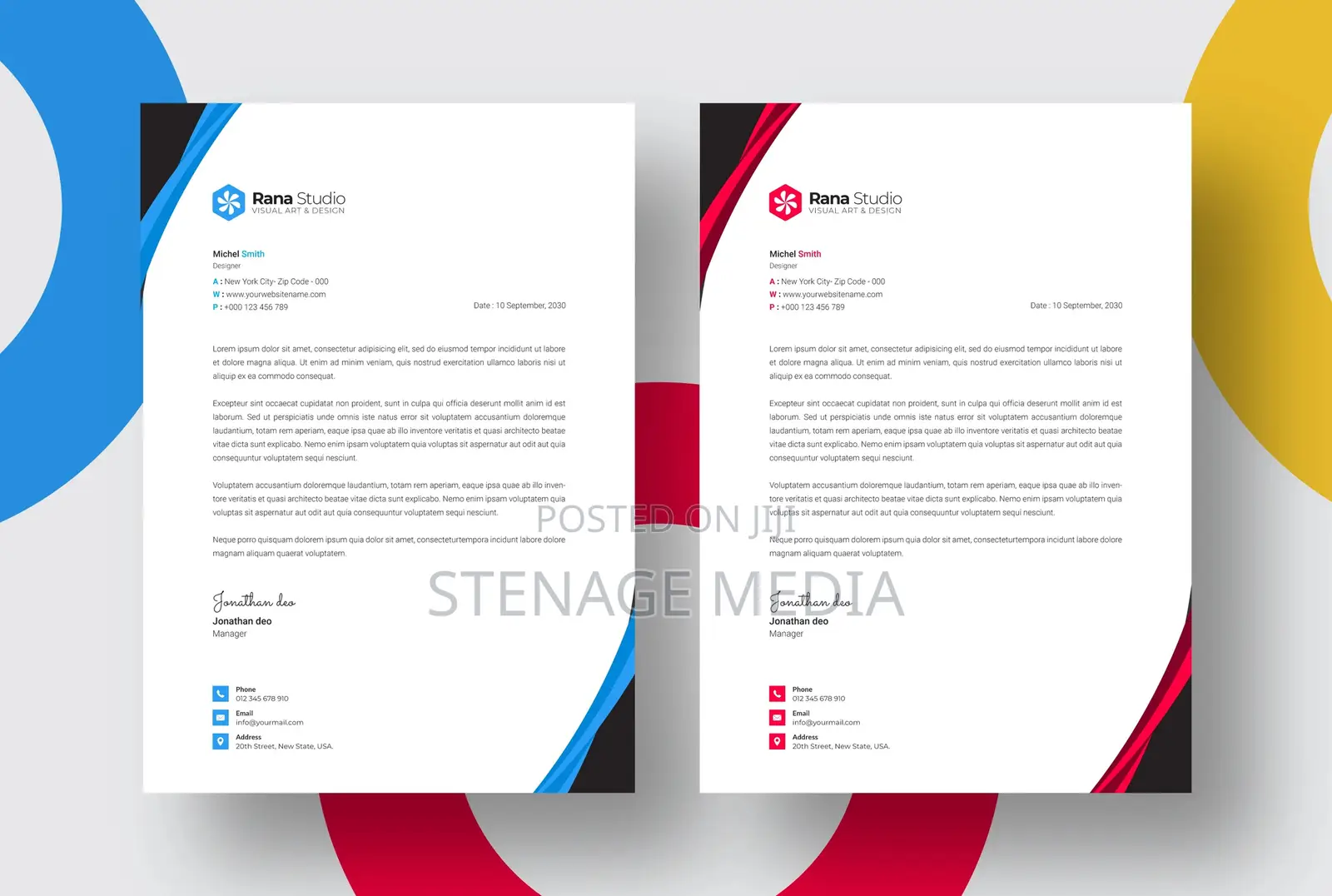 Letterhead Design – Professional Custom Business Stationery
