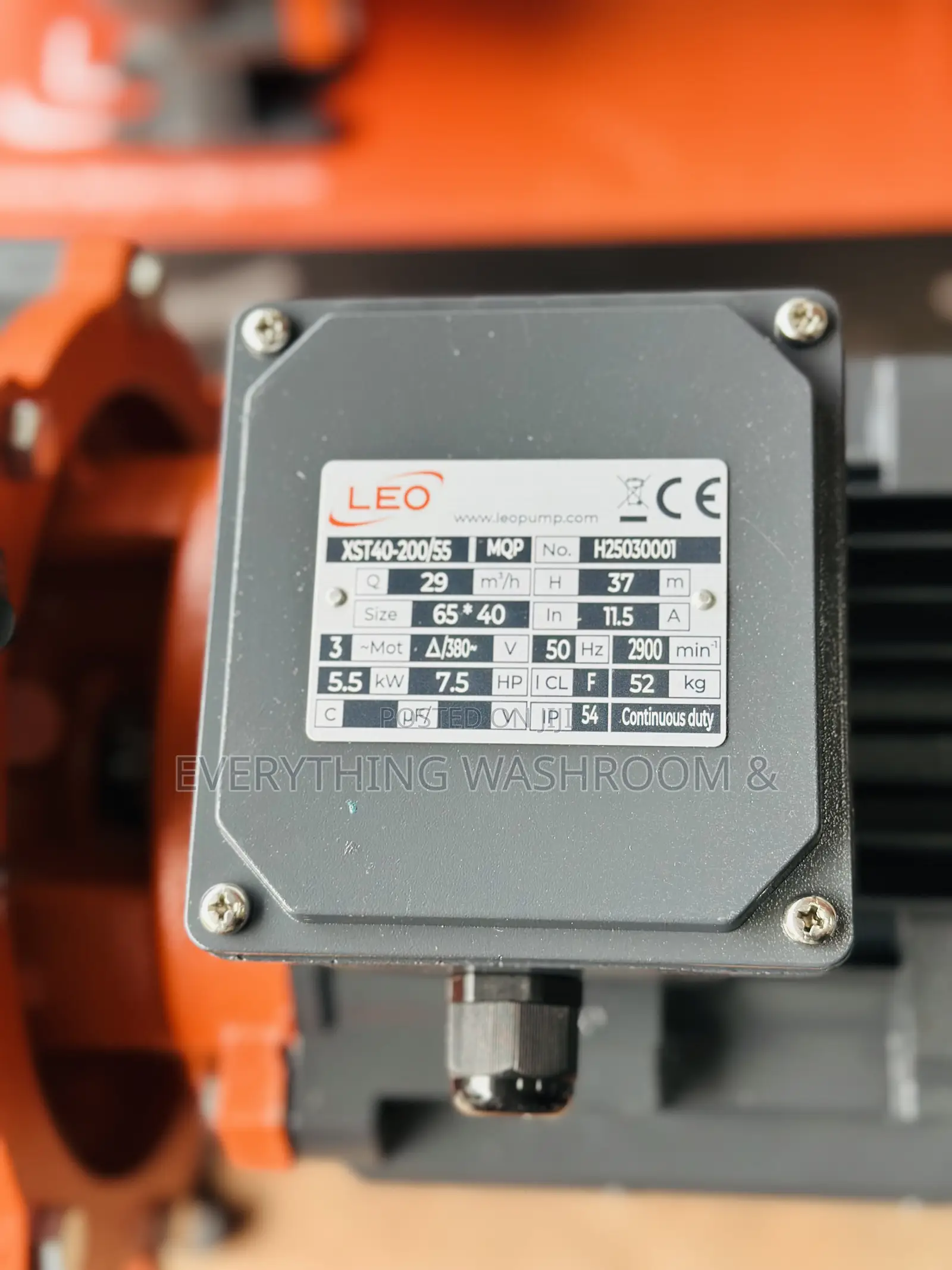 Leo Surface Pump 7.5hp_ 7.5hp Leo Surface Pump_3 Phase