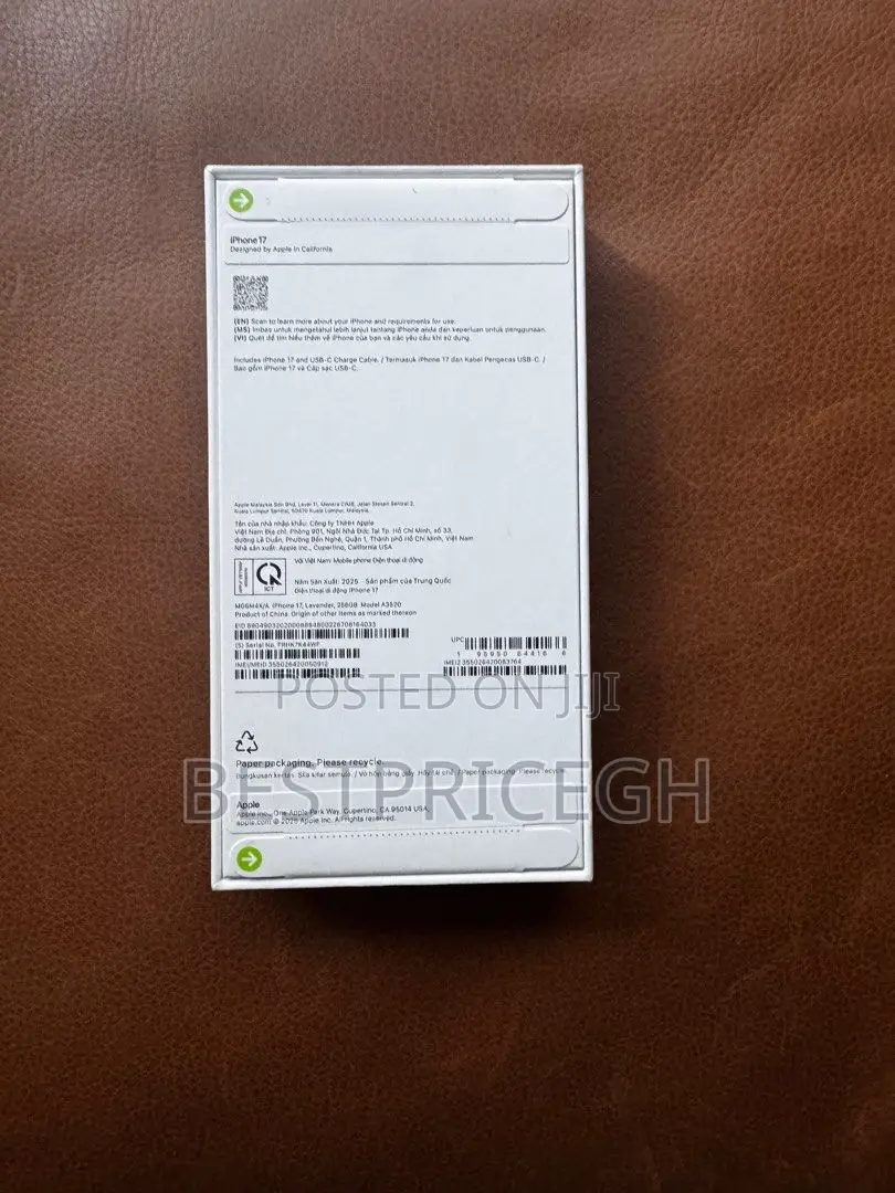 New Apple iPhone 17 256 GB Blue