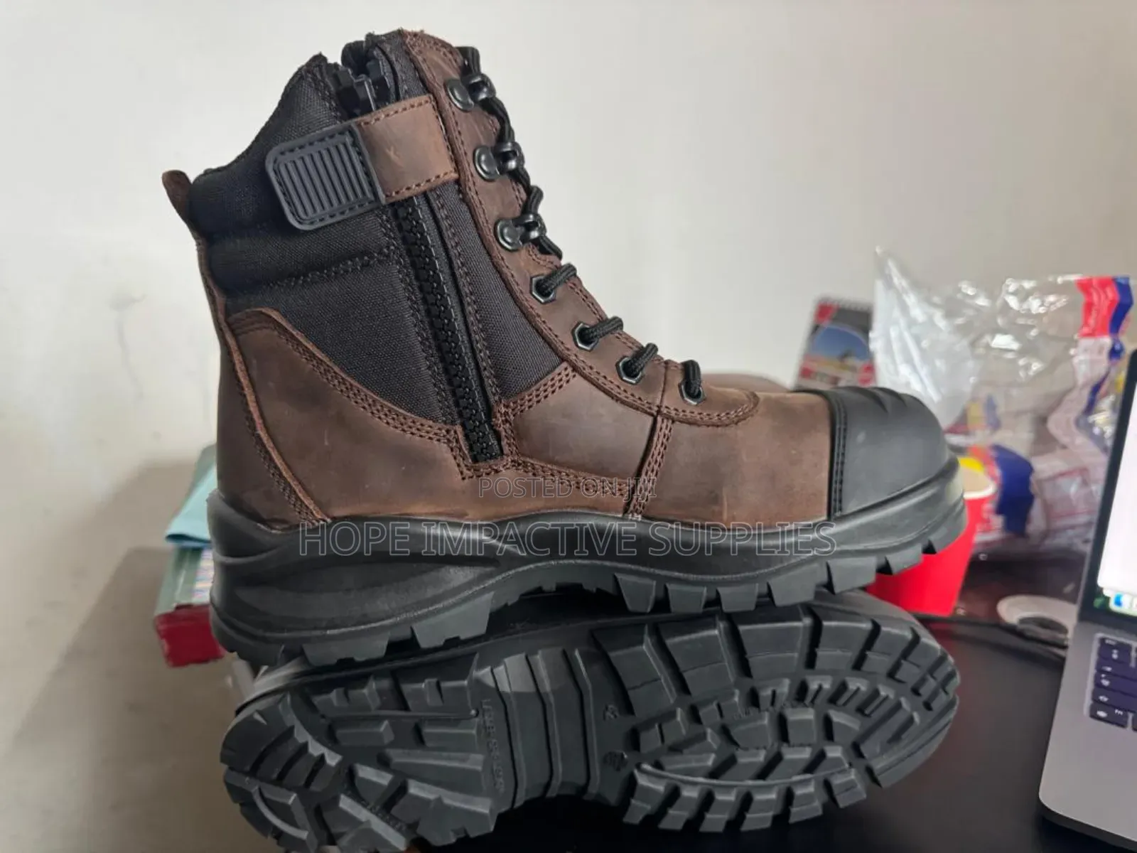 Safetoe Toe Safety Desert Boot<>(Coffee Brown Colour)