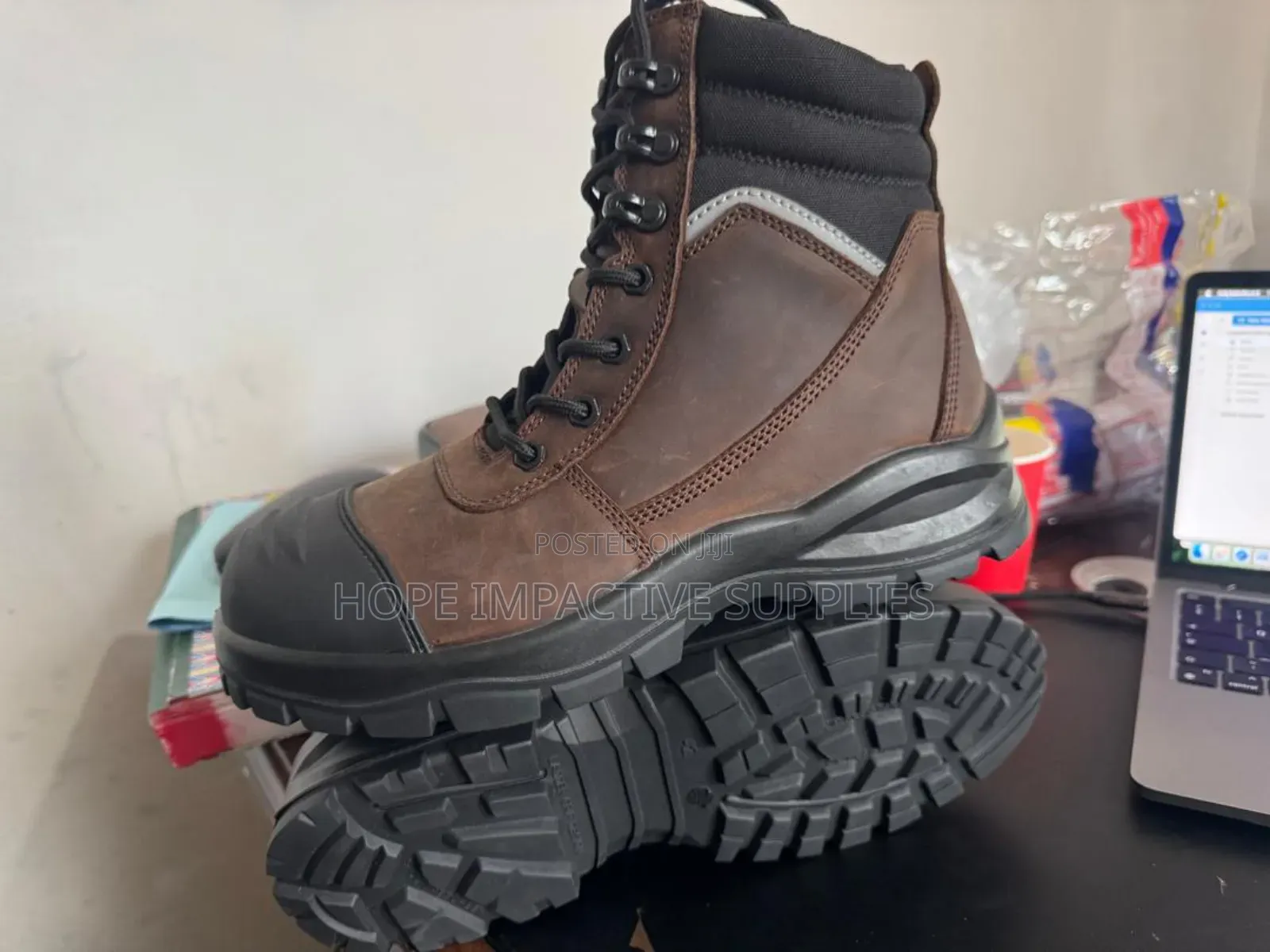 Safetoe Toe Safety Desert Boot<>(Coffee Brown Colour)