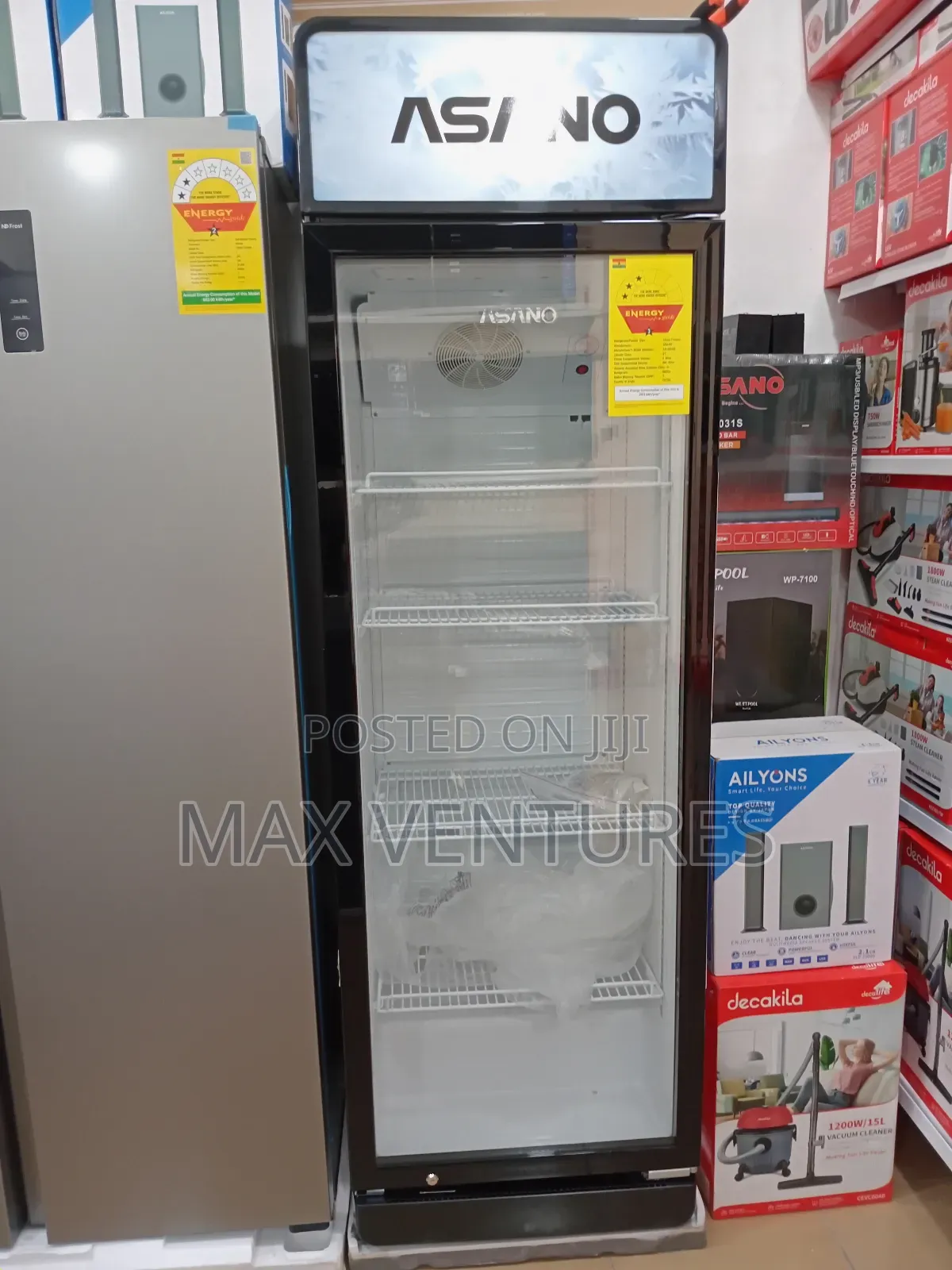 Fast Cooling Asano Display Fridge Glass Door+ Lock