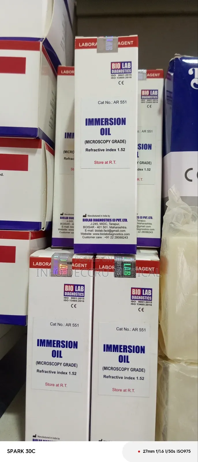Immersion Oil (Microscopy Grade)