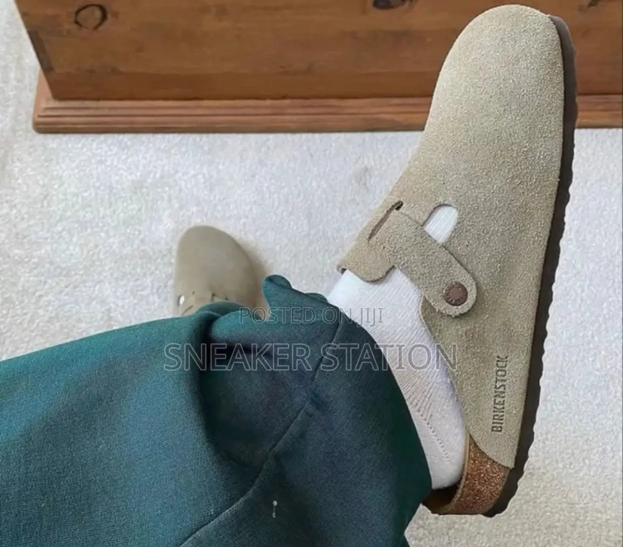 Birkenstock Boston Taupe Suede