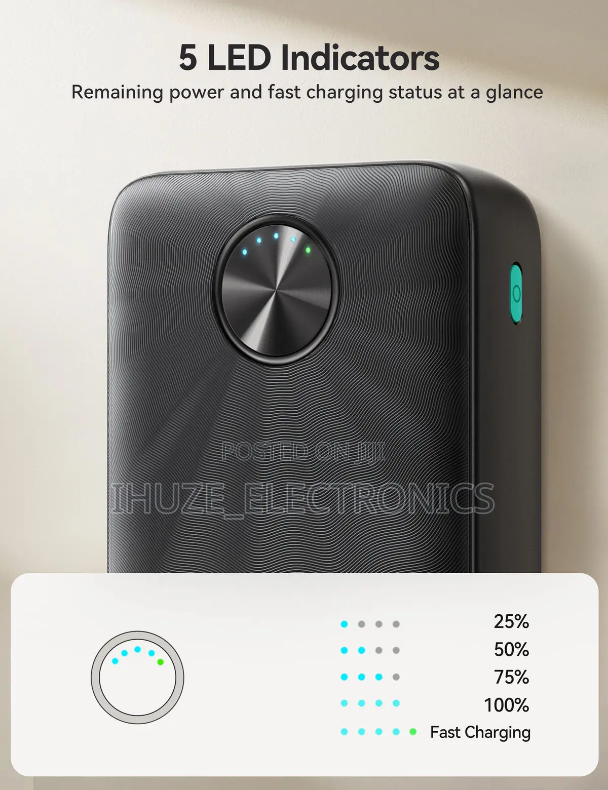 Joyroom 22.5w Fast Charging Power Bank 20000mah (Usb-c)