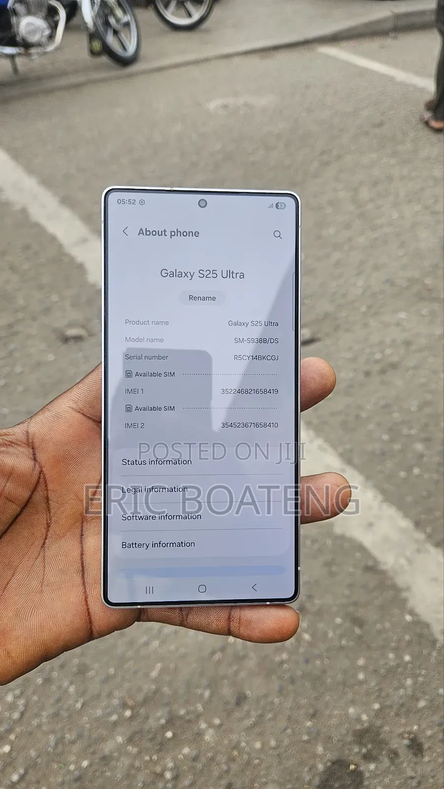 Samsung Galaxy S25 Ultra 256 GB Silver