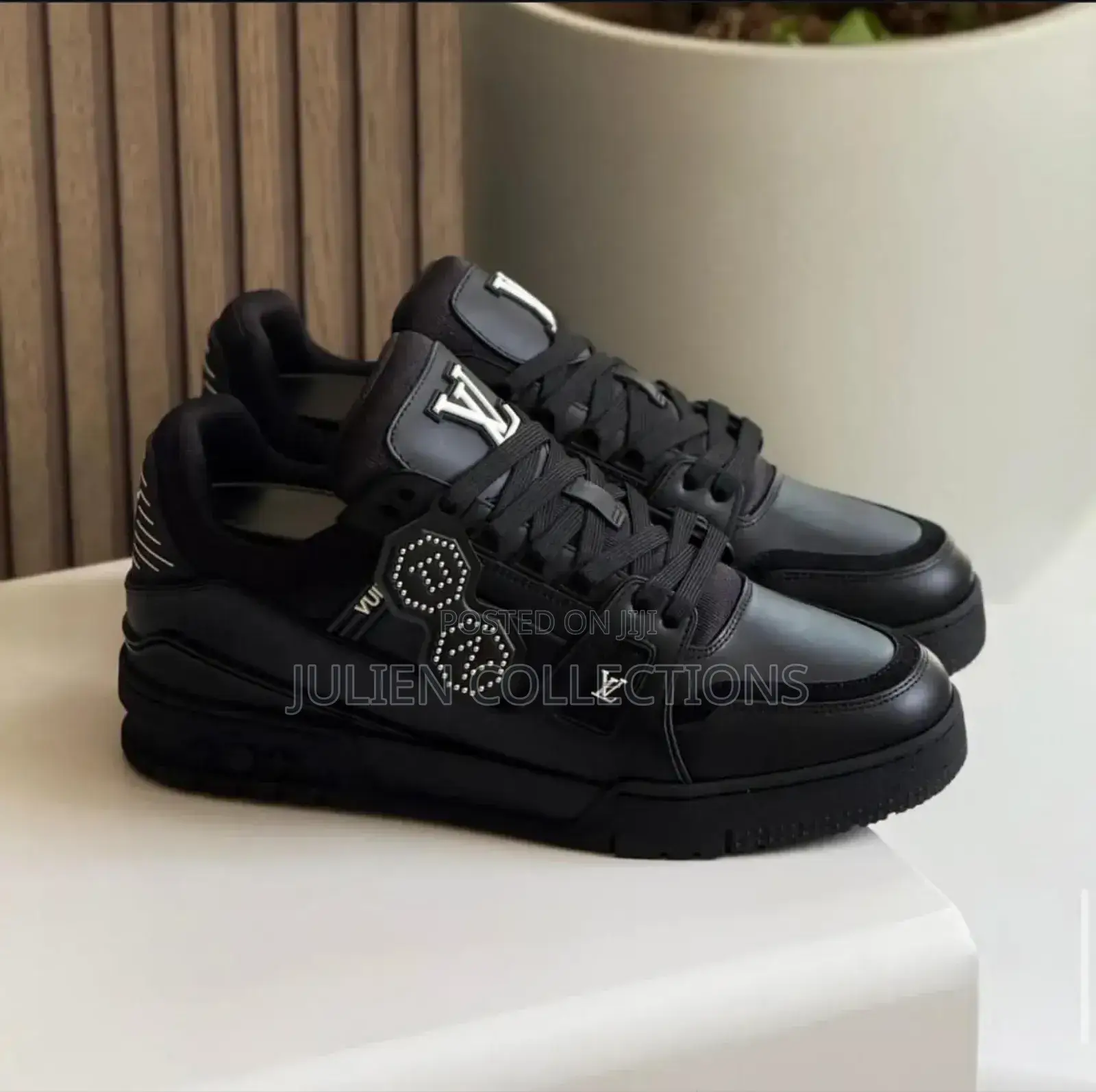 Louis Vuitton Lv Black Leather