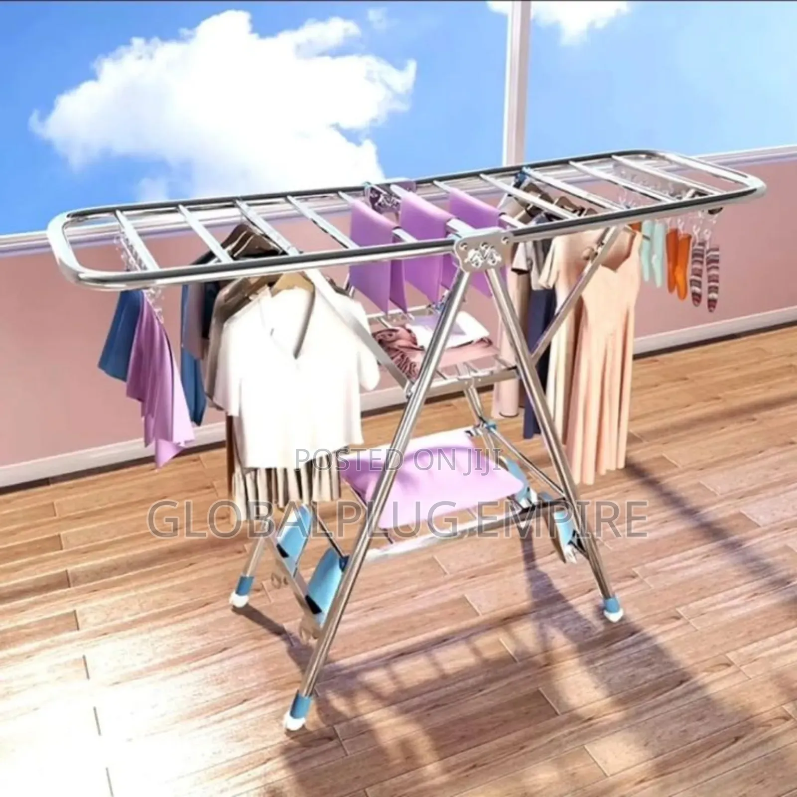 Strong Metal Foldable Cloth Rack