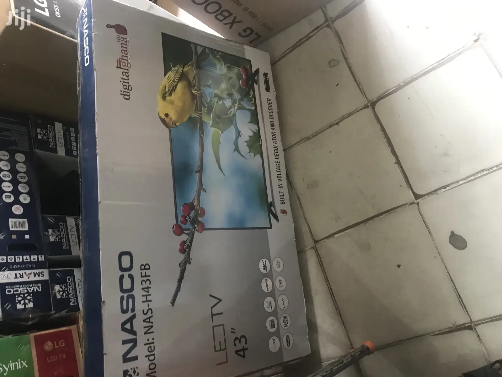 Nasco 43inch Full HD Digital Satellite TV - 43" Black
