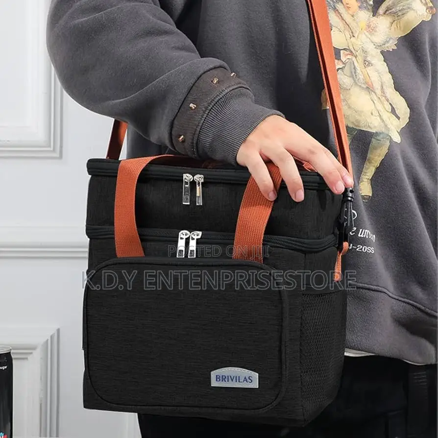 Dual Compartments Lunch Bag