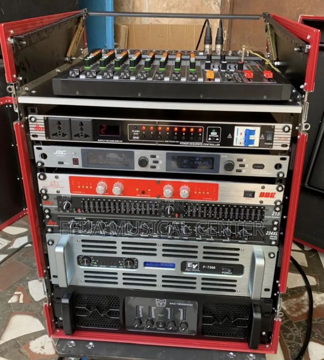 Full Set of JBL Speaker, Mid and Double Bass With Rack