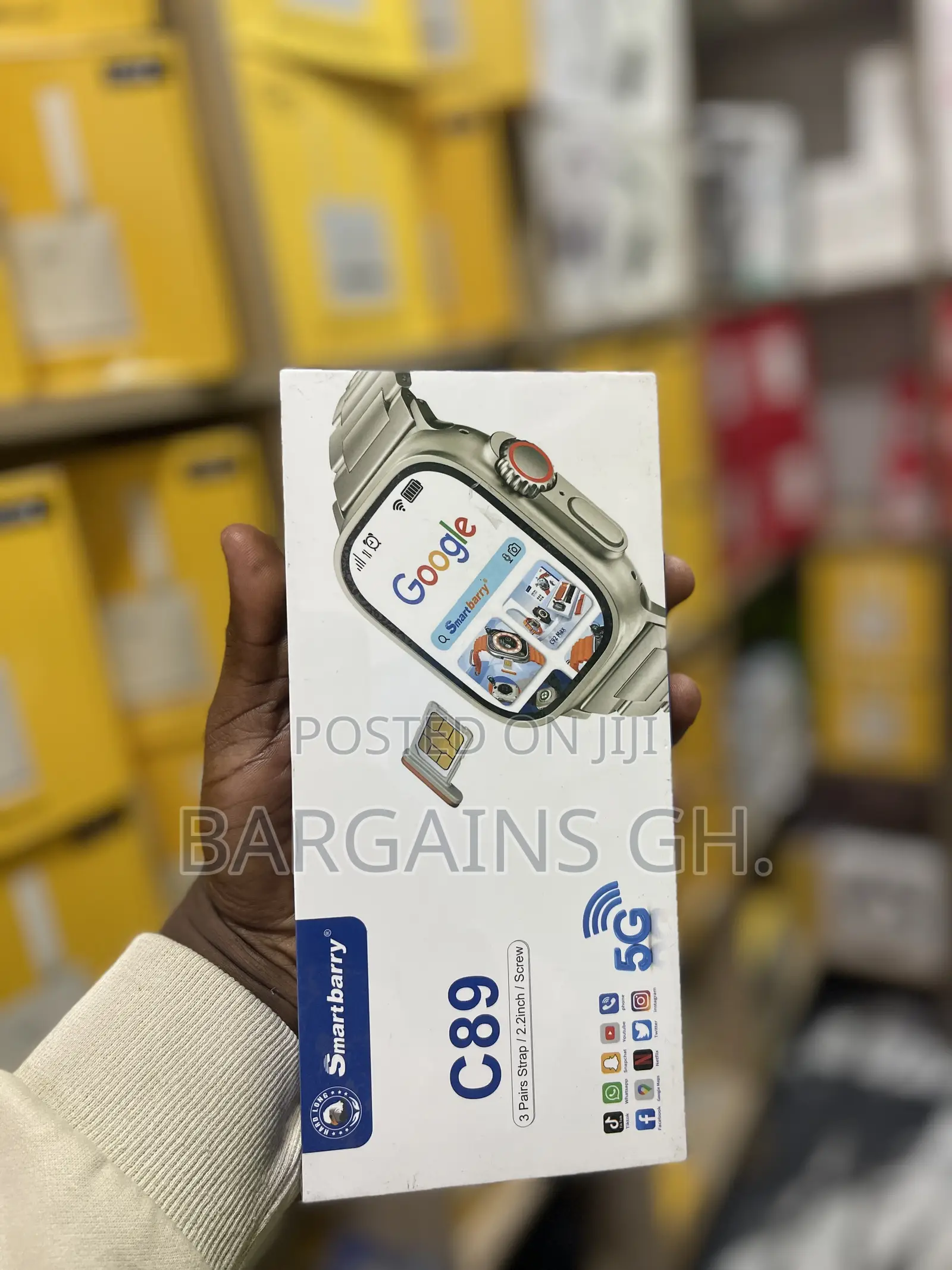 C89 5g Android Smart Watch With Sim Slot and Playstore (64gb)