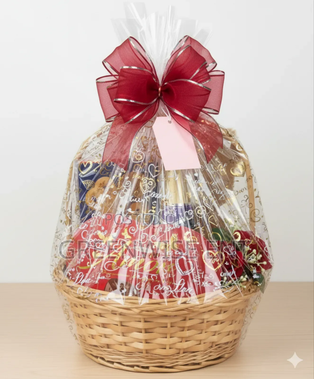Romantic Red Ribbon Love Hamper - The Ultimate Gift Of Affection