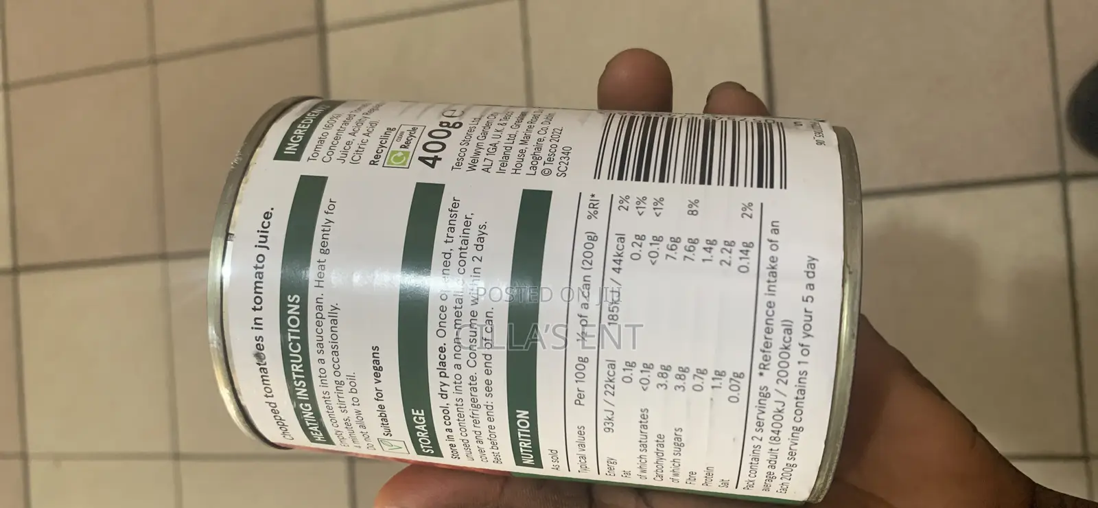 Tesco Chopped Tomatoes
