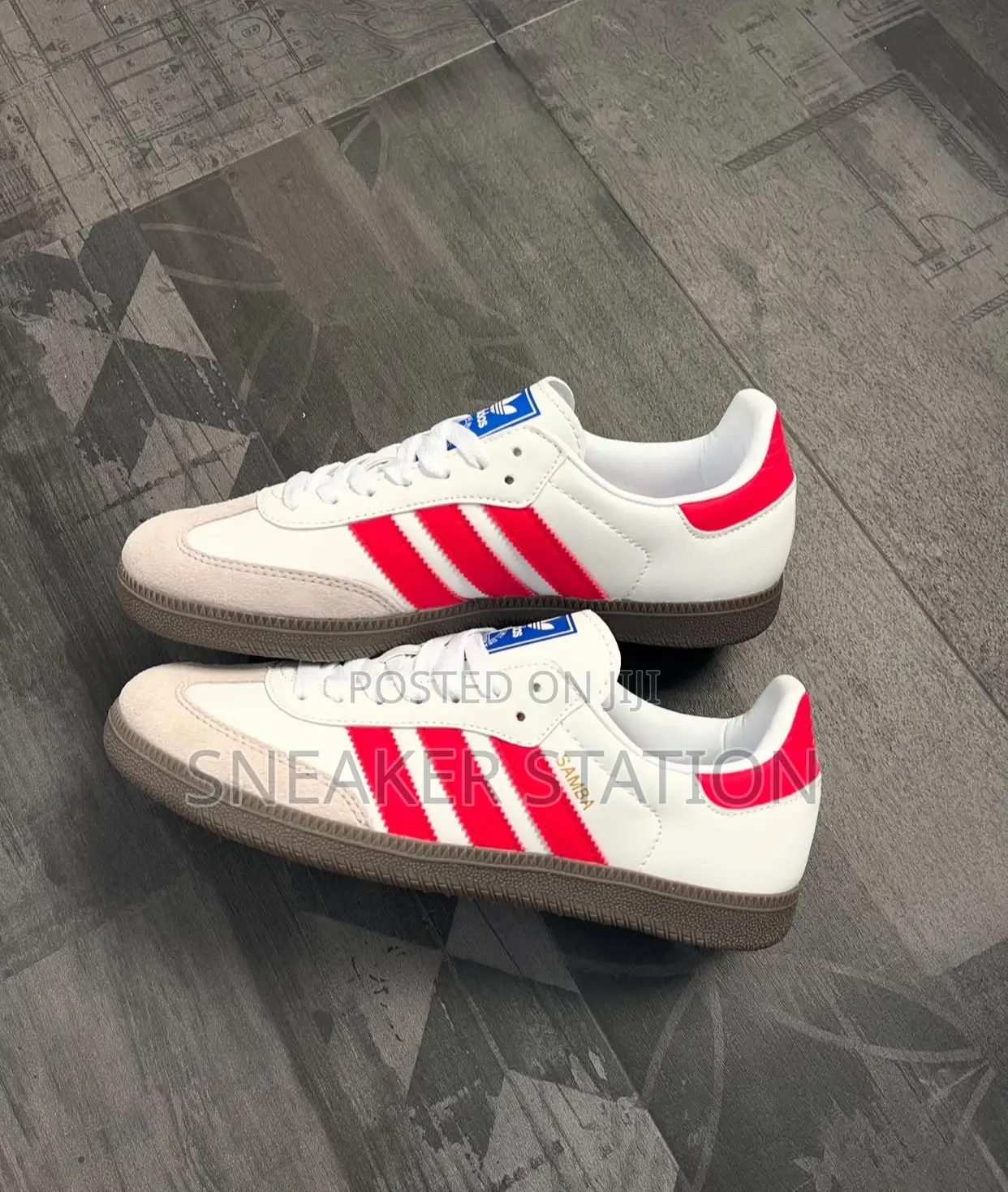 Adidas Samba White/Red
