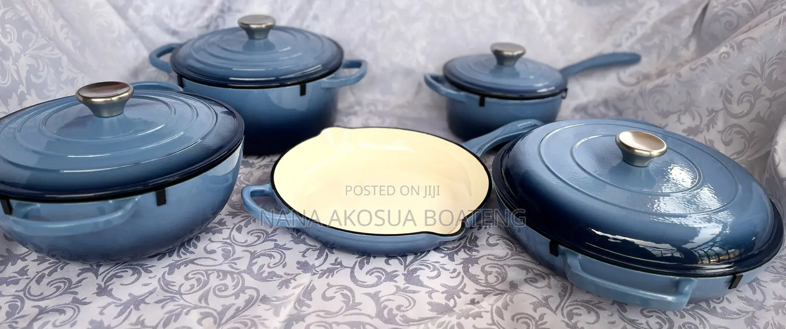 9-Piece Cast Iron Cookware Set + Silicon Spoon Set