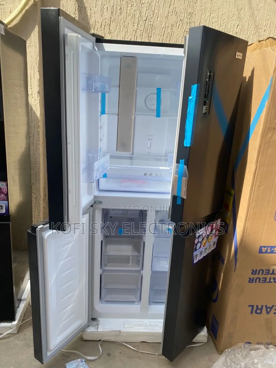 Pearl 337litres Side by Side Door Fridge