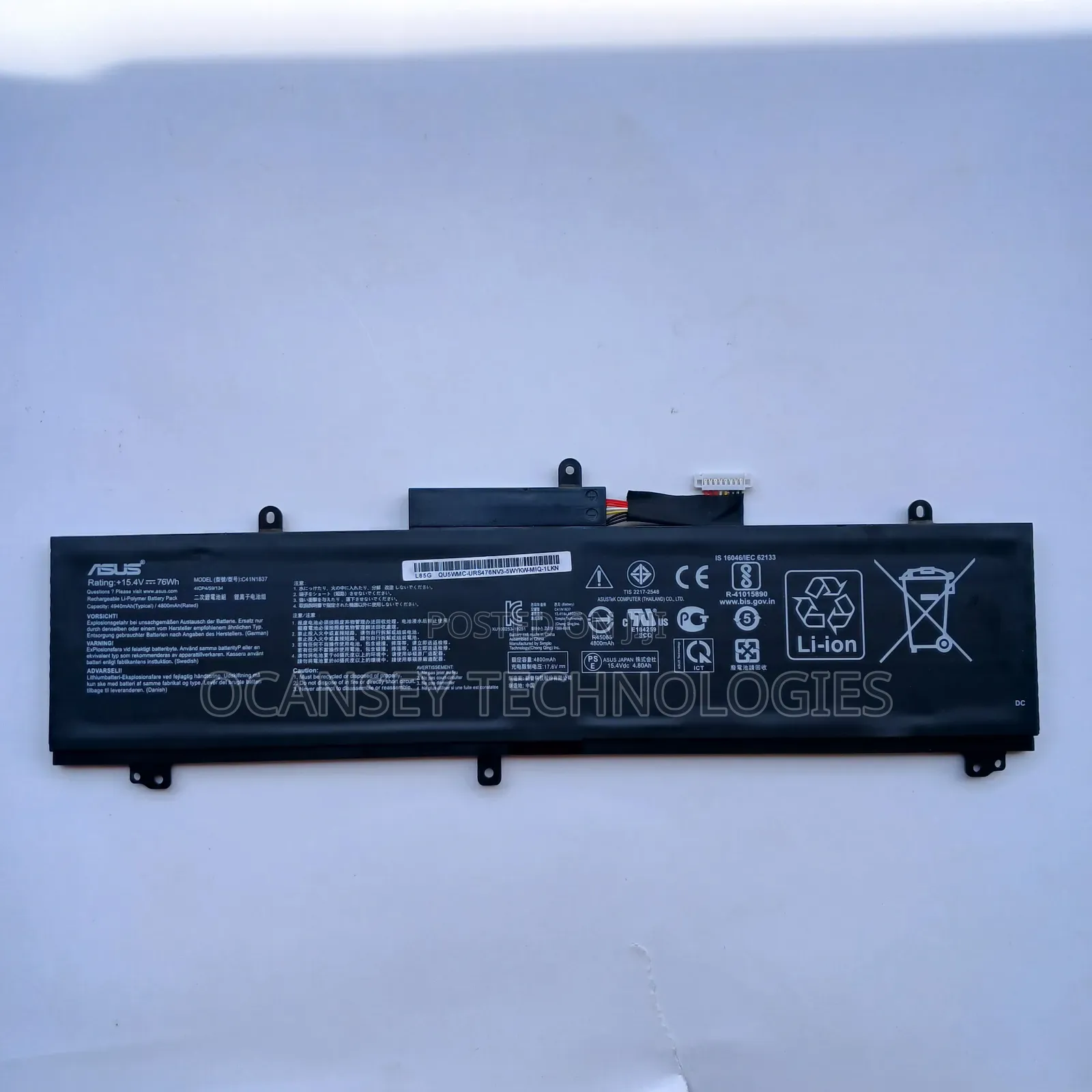 Original Asus C41n1837 Battery for Rog Ga502du Ga502gu Ga502iv