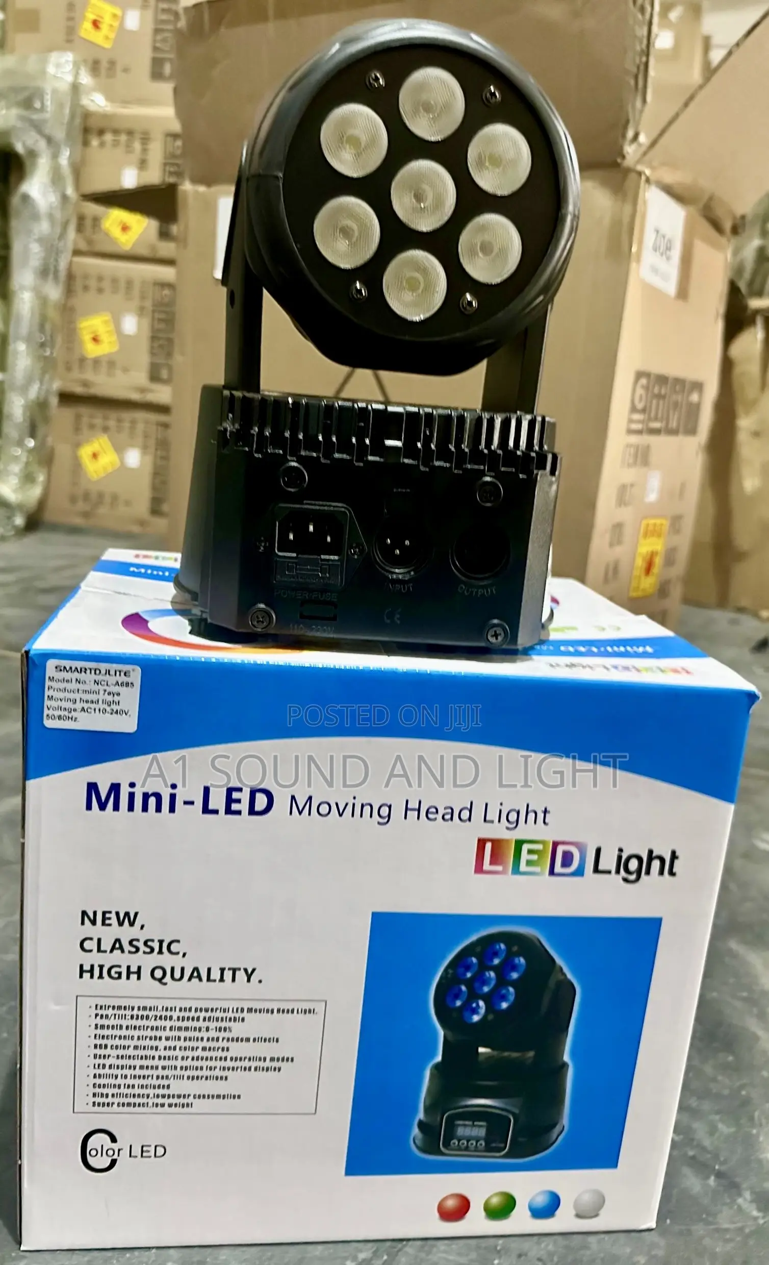 7 Eyes Led RGBW Moving Head Light