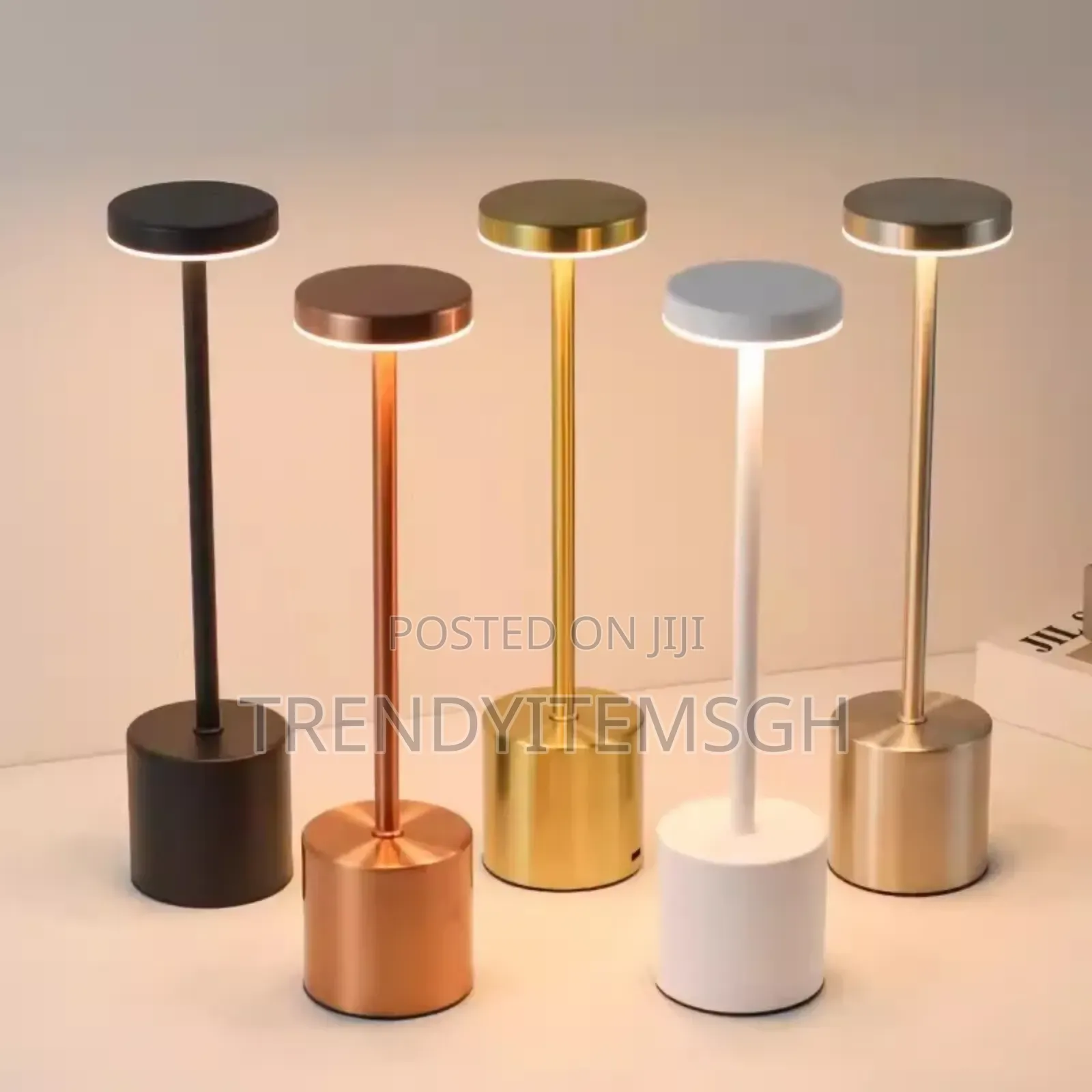 Simple Touch Sensor Led Desk Lamp Rechargeable 3 Colors Adjustable