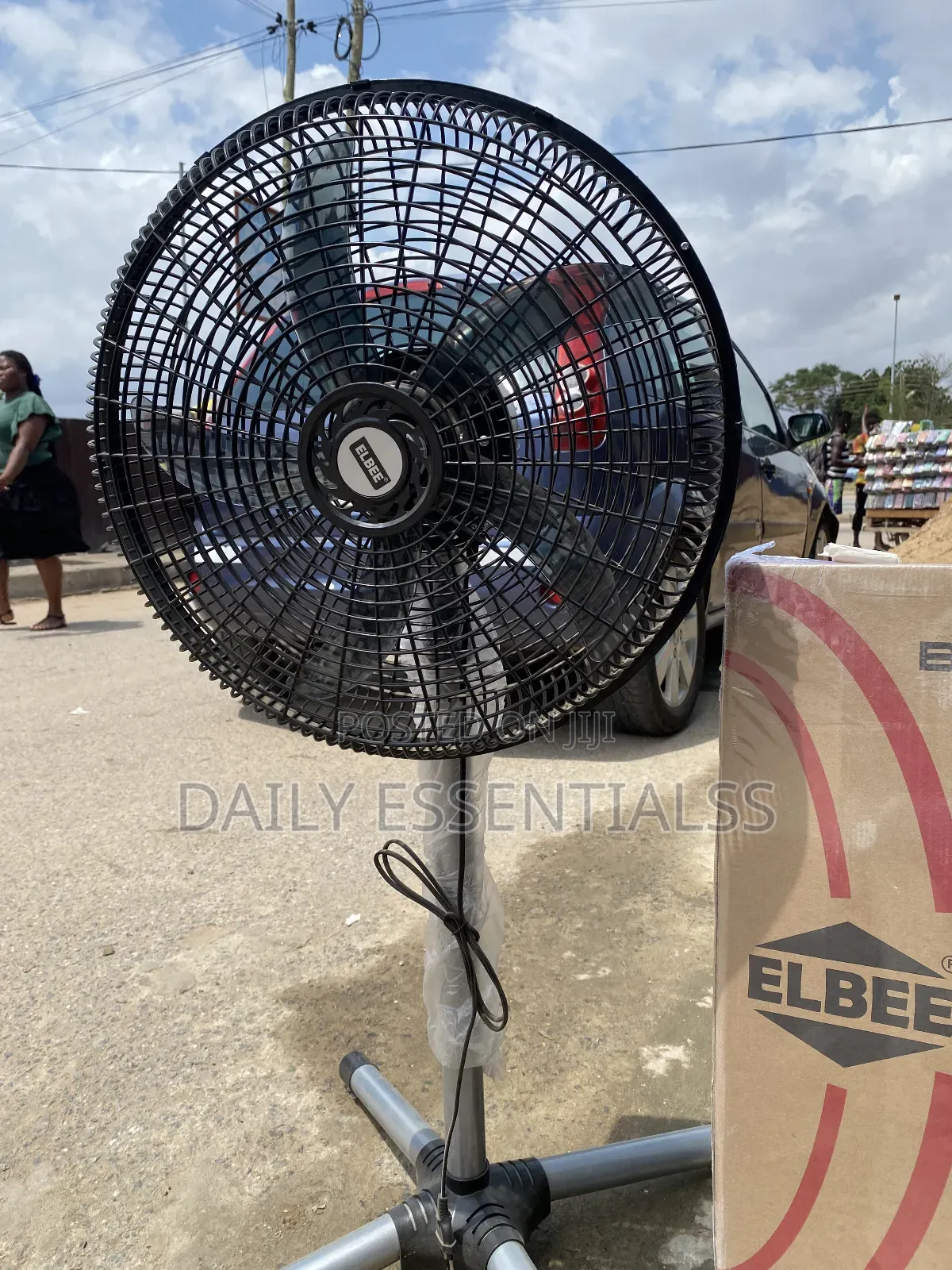 Original Elbee Standing Fan – Adjustable Height Speed