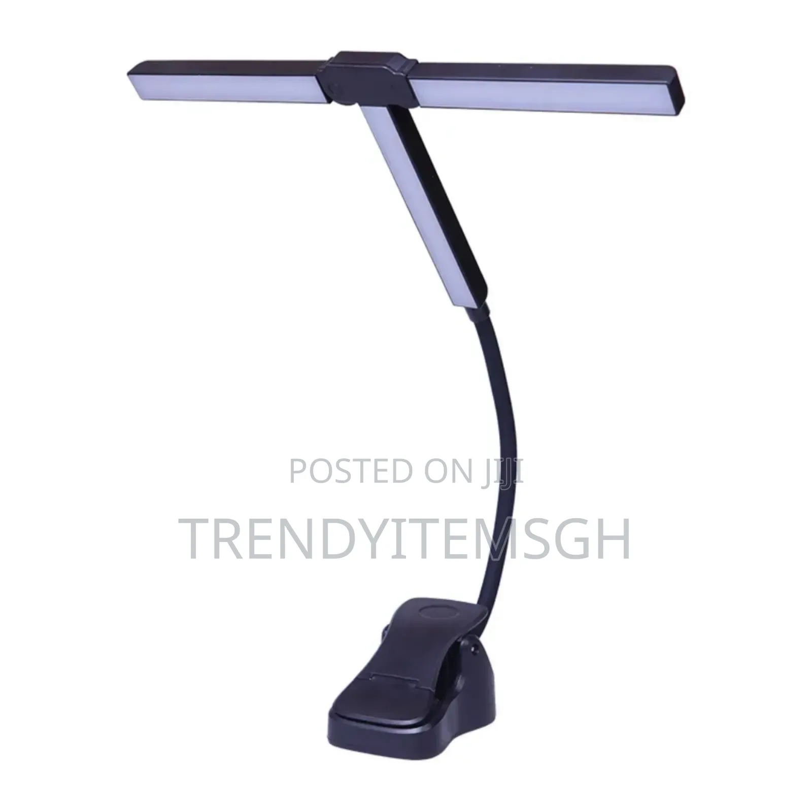 90 Degree Adjustable Dual Head Reading Lamp Foldable Clip Light
