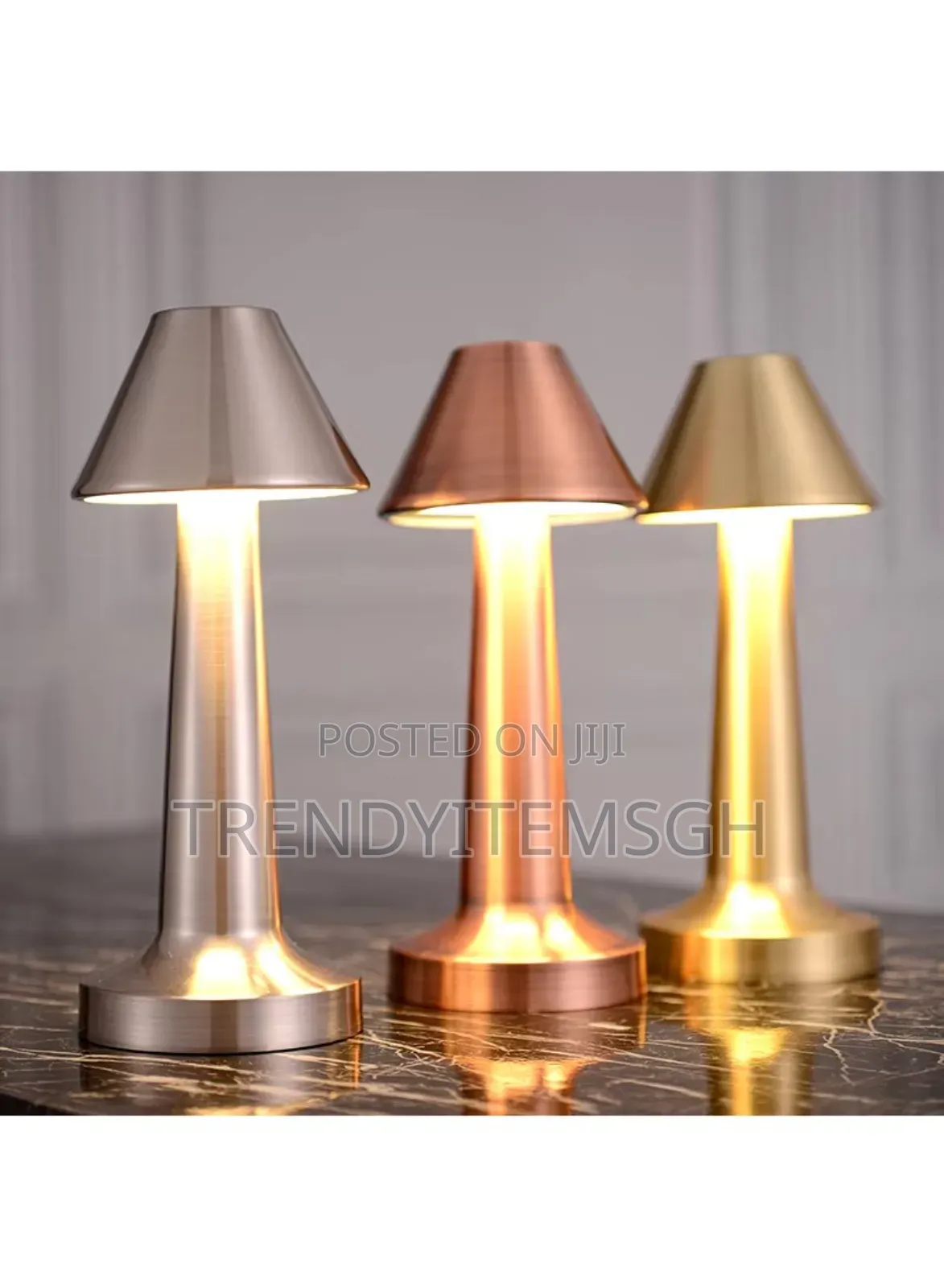 Rechargeable Metal Touch Sensor Beside Led Table Lamp