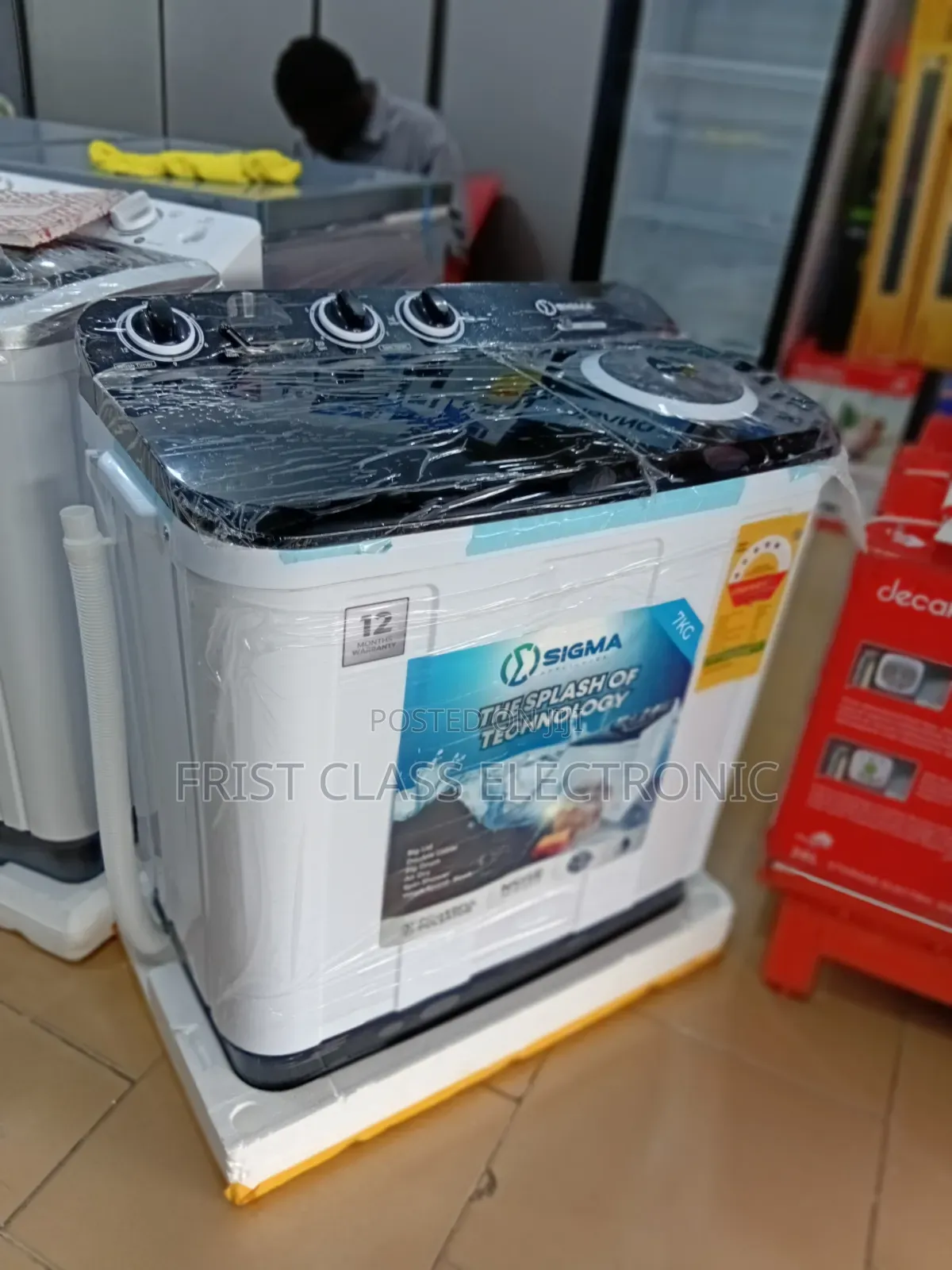 7kg Sigma Appliances Washer Machine Top Load