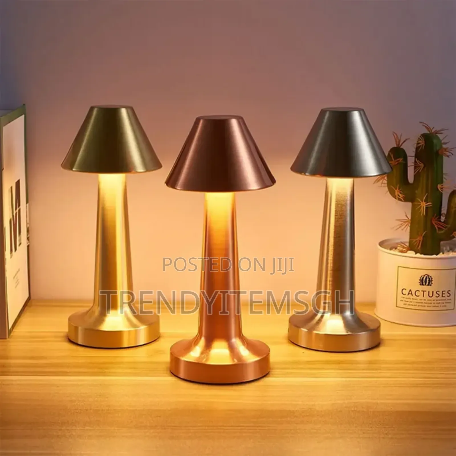 Rechargeable Metal Touch Sensor Beside Led Table Lamp