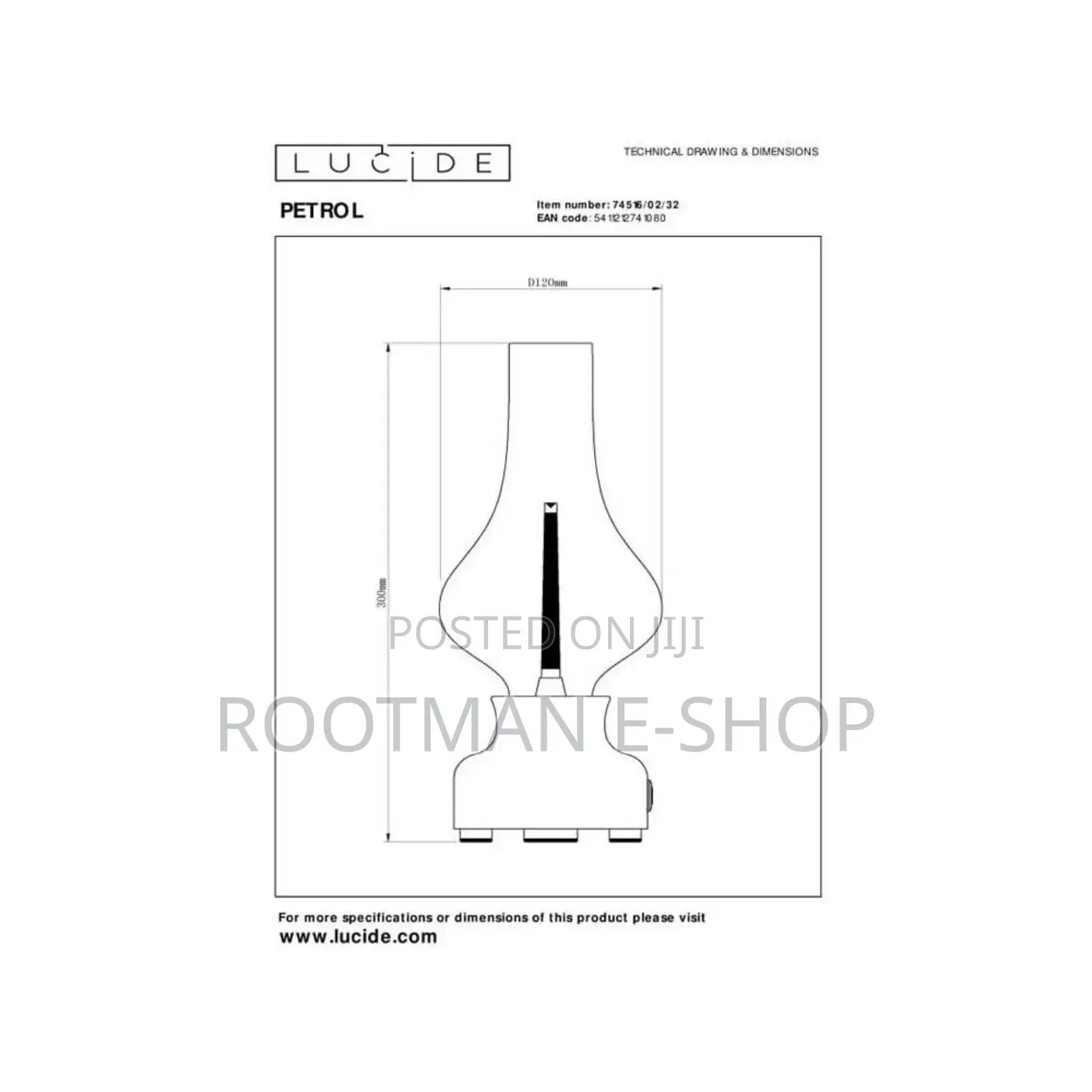Lucide Jason Led Rechargeable Glass Touch Table Lamp