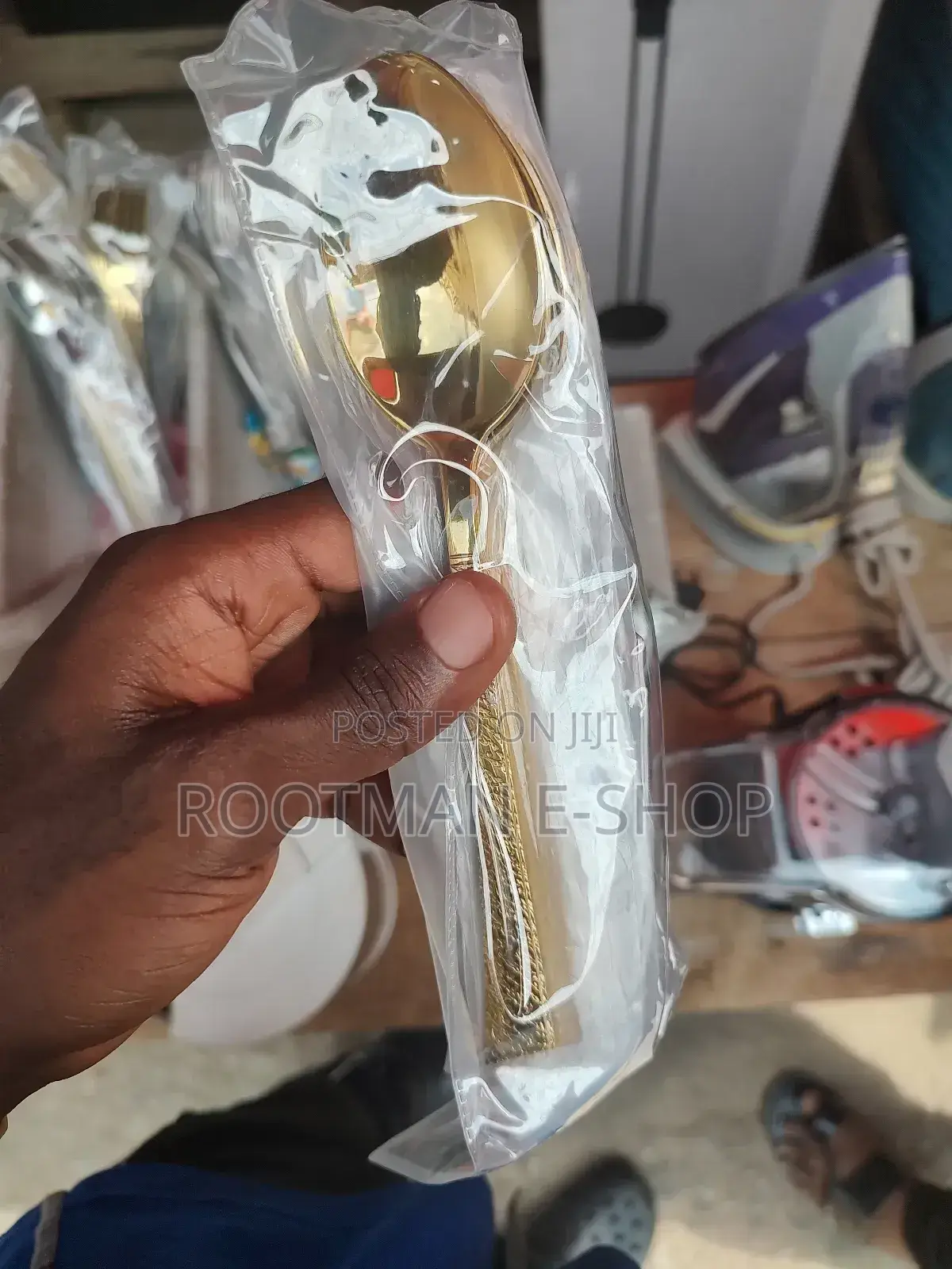 Premium Golden Stainless Steel Spoons Set (6pcs)