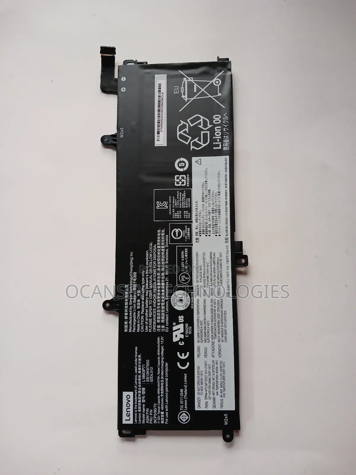 Original Lenovo L18m3p71 Battery for Yoga X390 X13 1st Gen