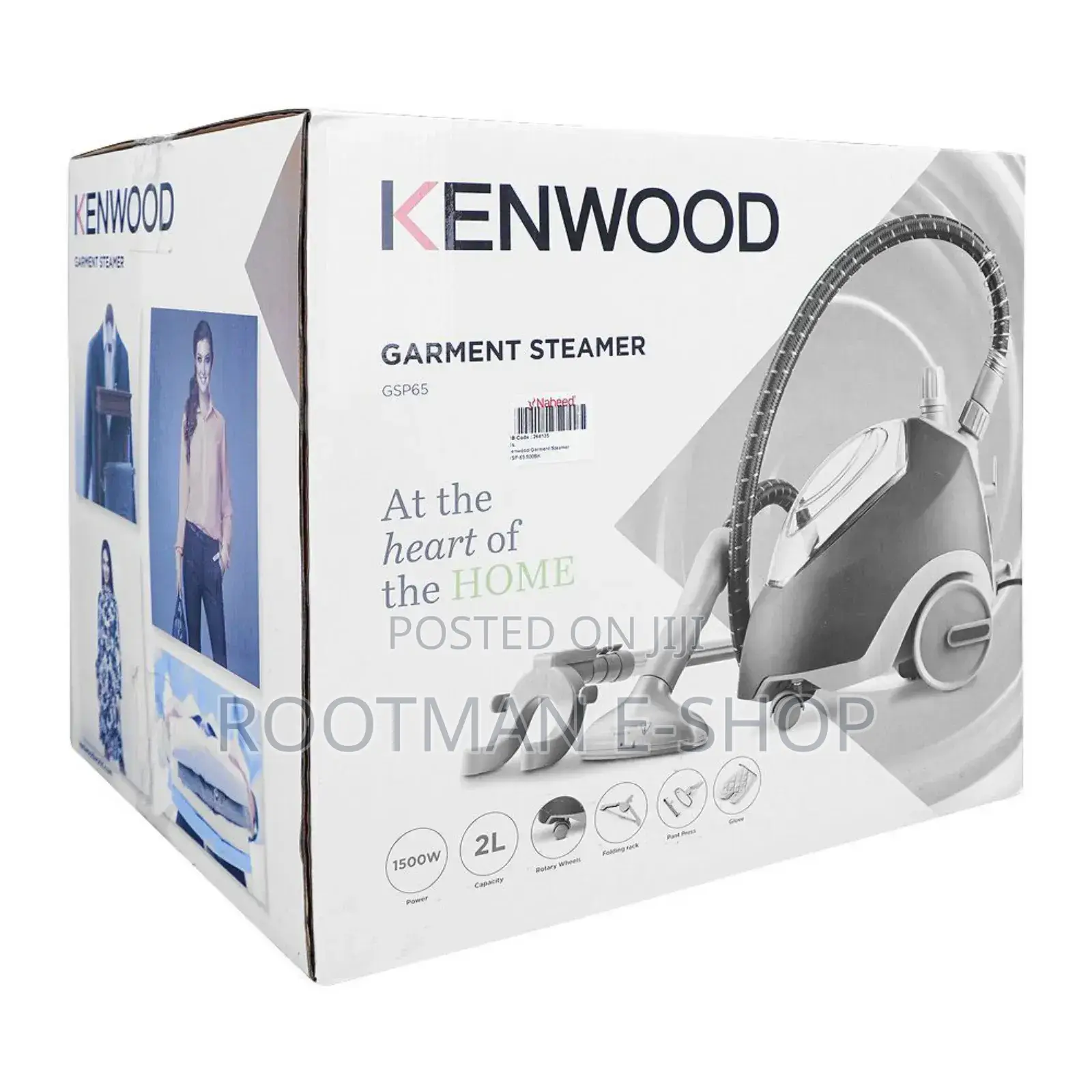 Kenwood Gsp65.500b Vertical Garment Steamer, 1500 Watt, 2 Liter