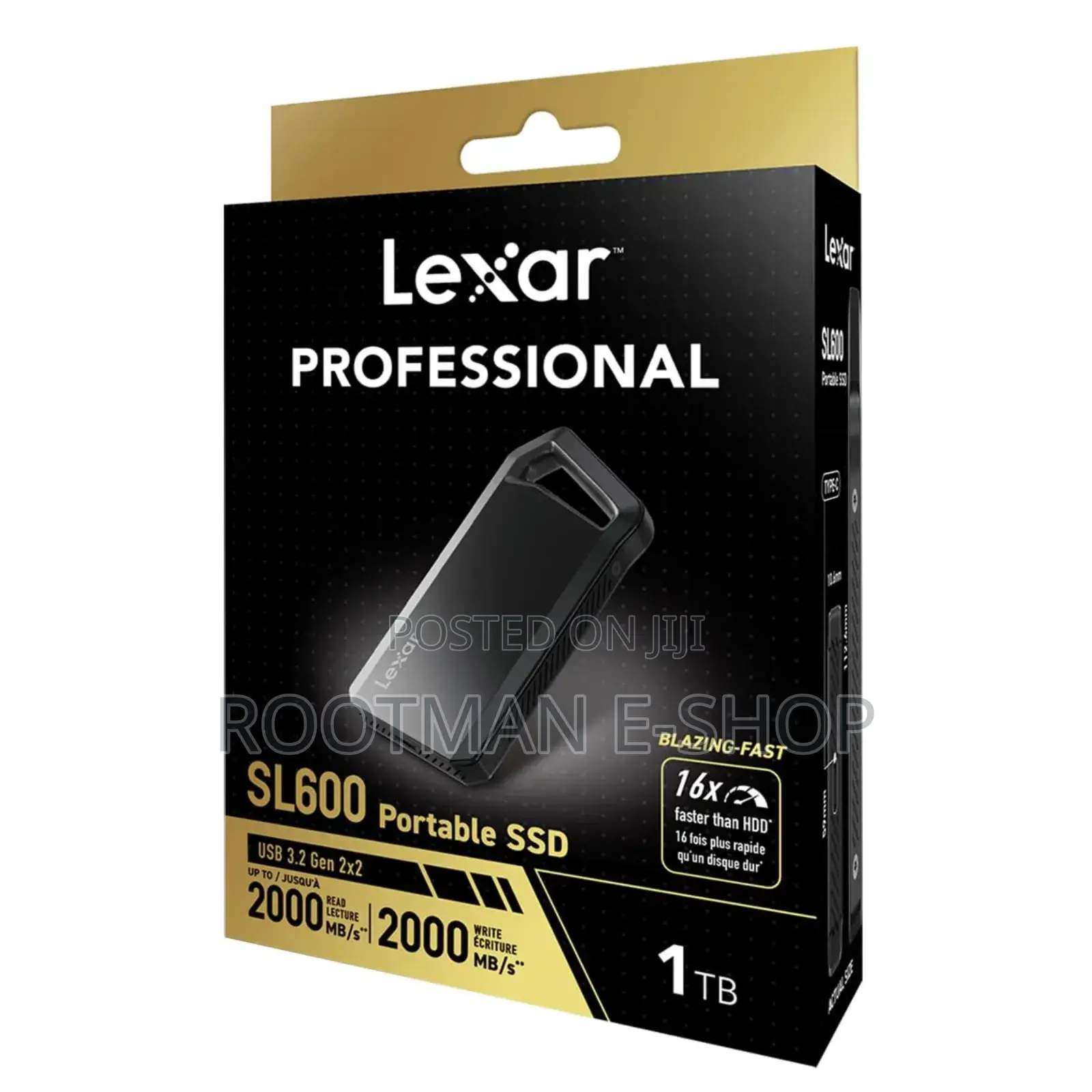 Lexar External Portable SSD 1tb Usb 3.2 Up to 2000mb/S