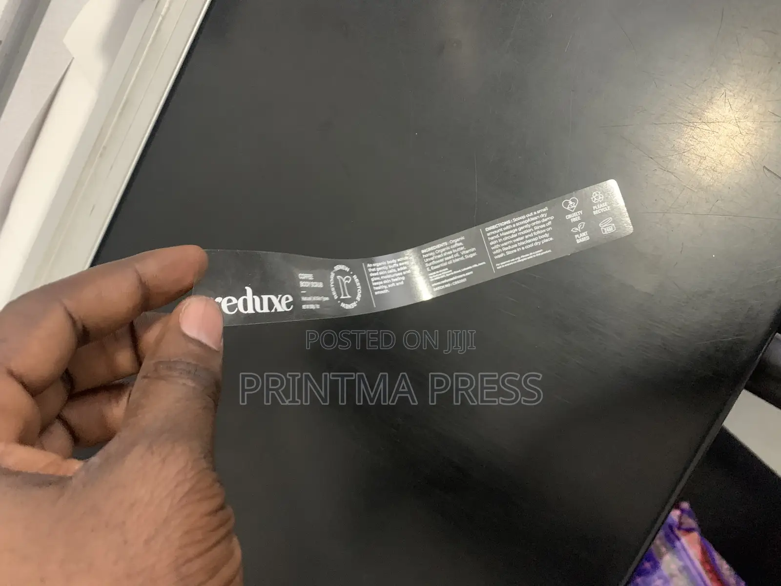 Transparent Label Print