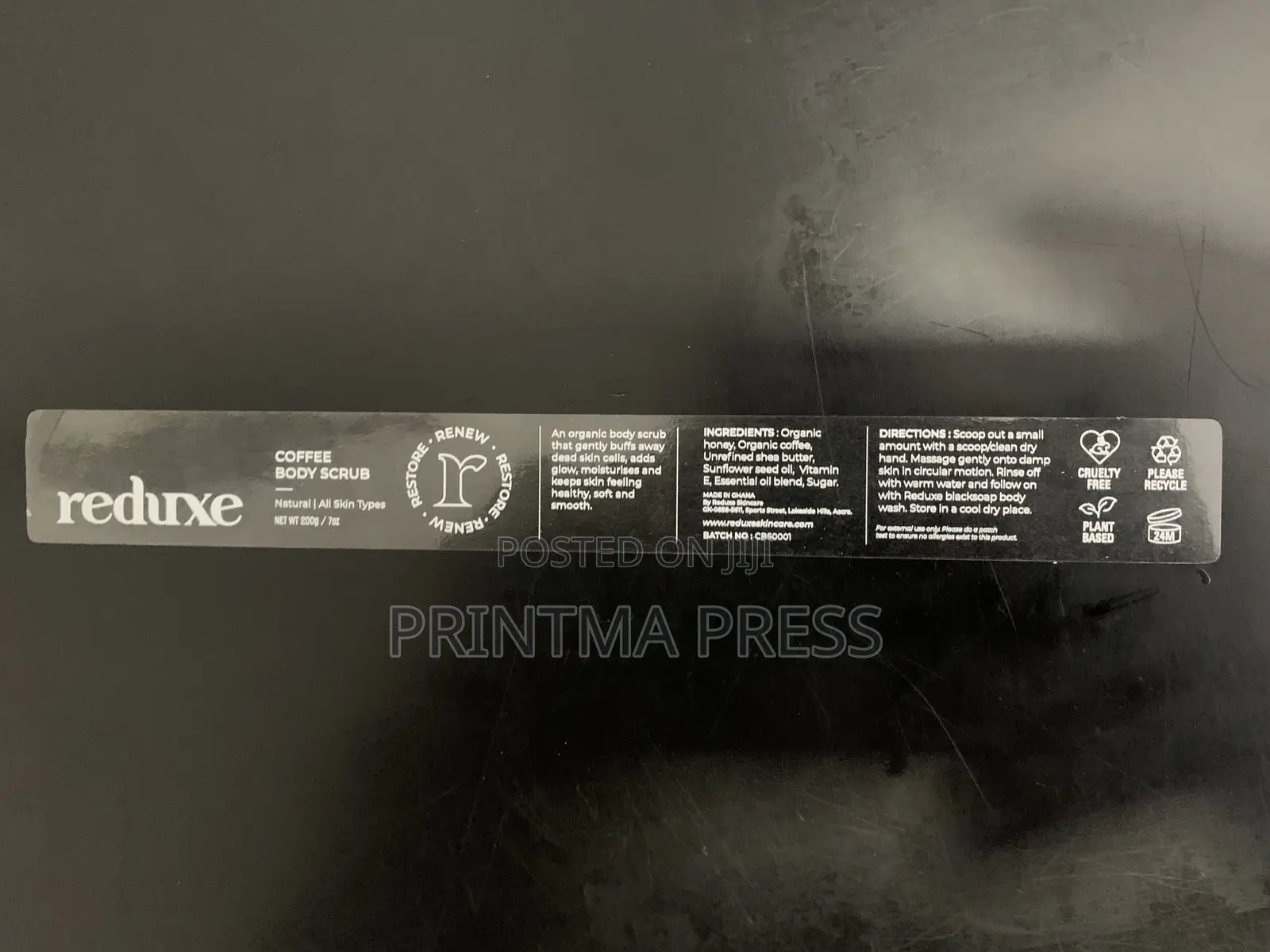 Transparent Label Print