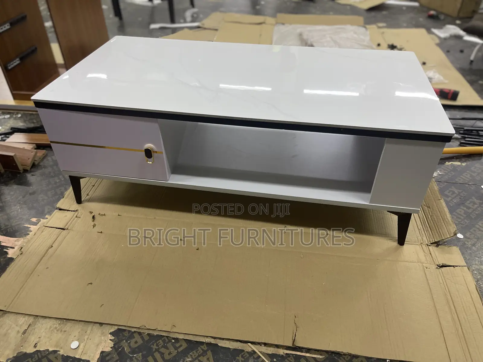 Center Table With Double Sided Drawers