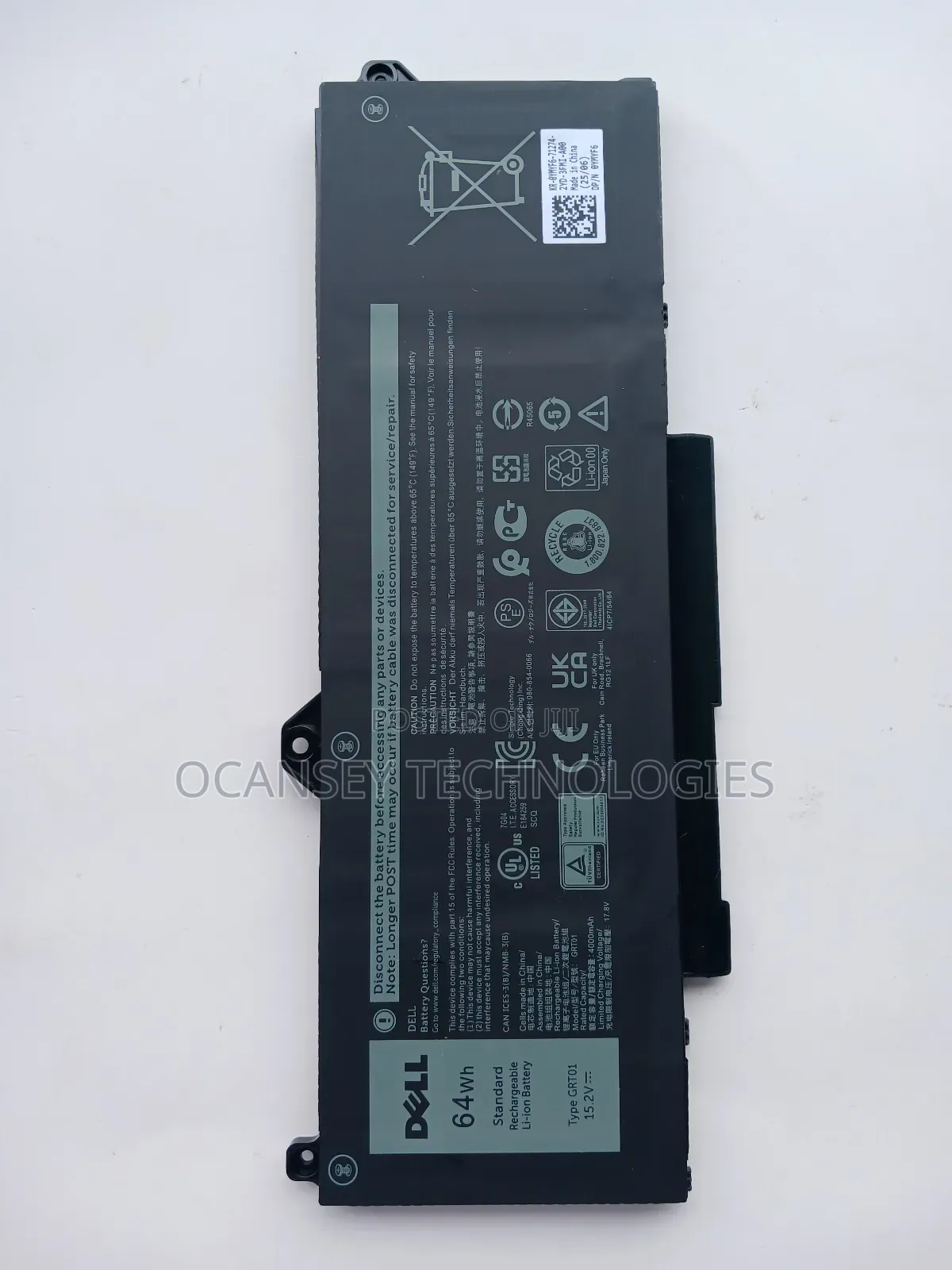 Original Dell Grt01 Battery for Precision 3470 3561 Alienware M17 R5