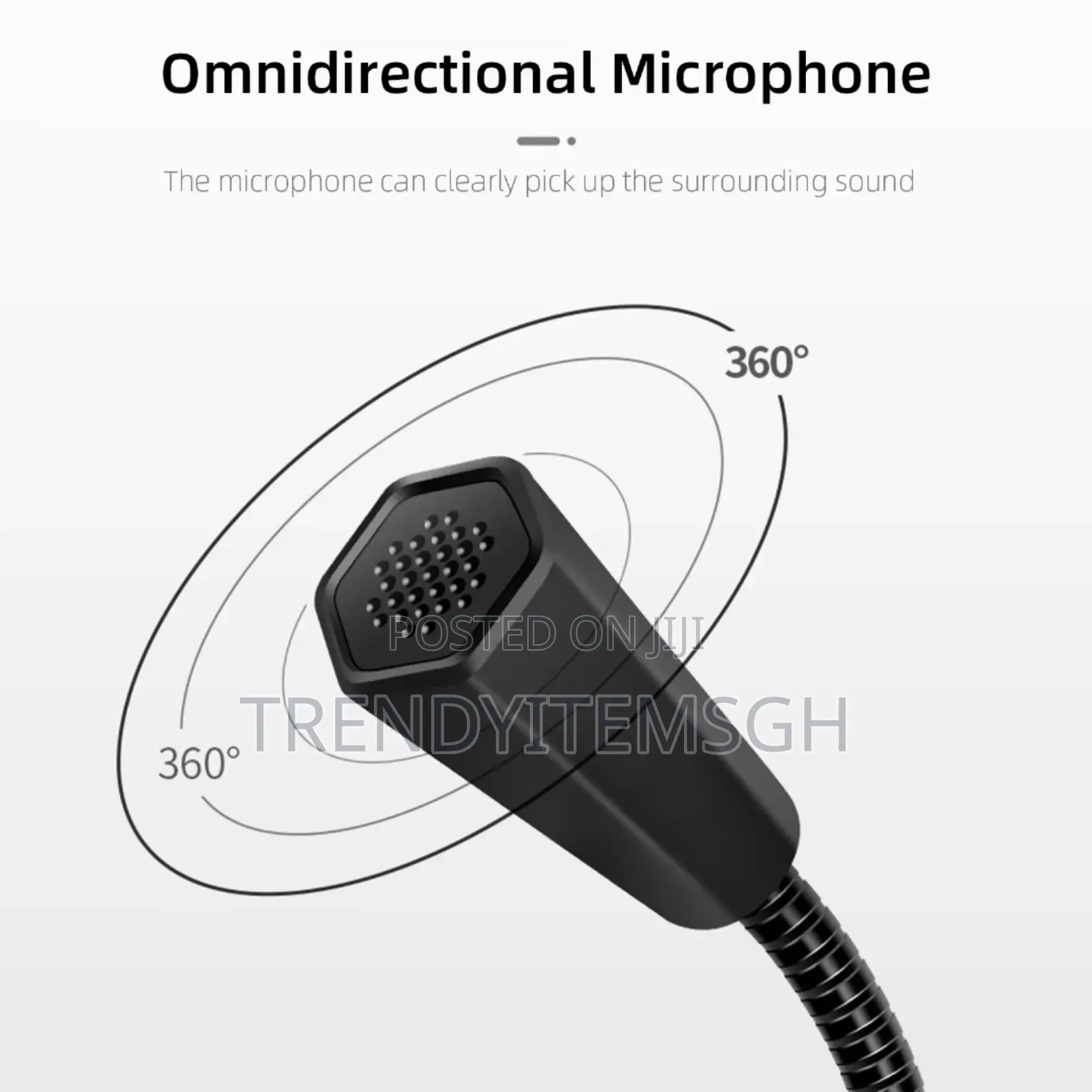 5v Gooseneck Usb Wired Microphone Desktop Condenser