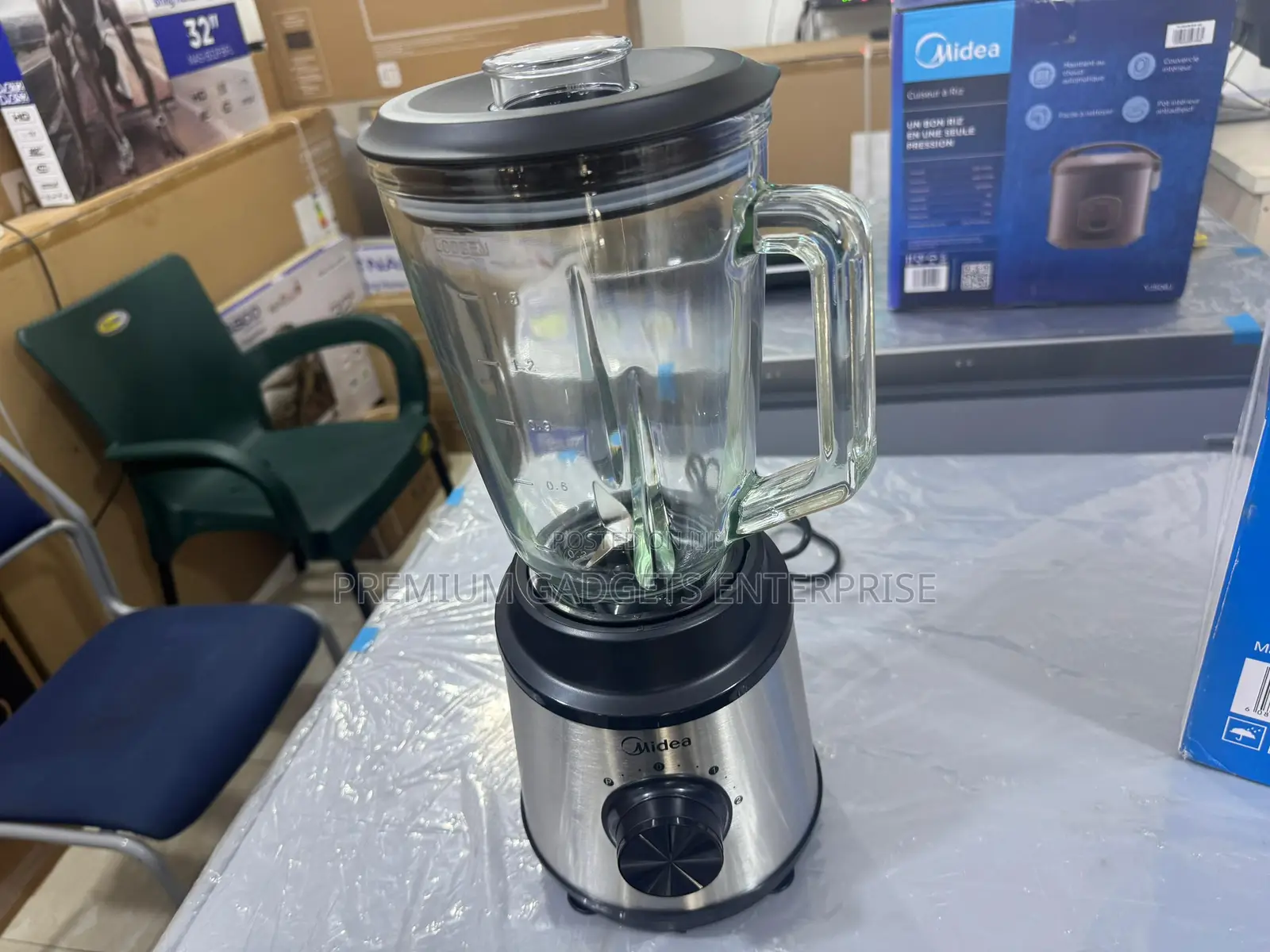 Midea Blender, Stainless Steel, Powerful 800w, 1.5 Ltr Mj-bl6006w