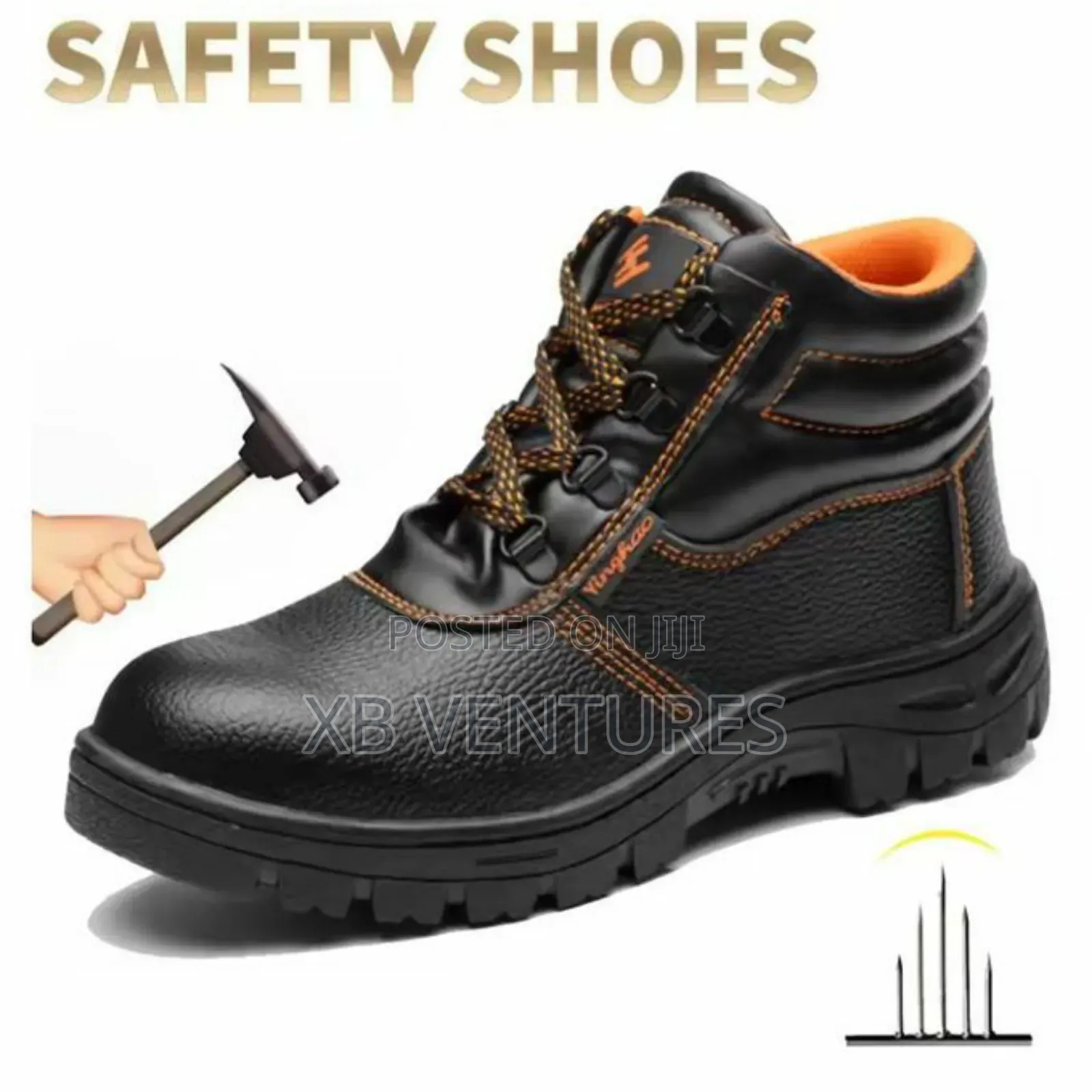 Wear-Resisting Men Work Safety Boots Anti-Smash Anti-Puncture