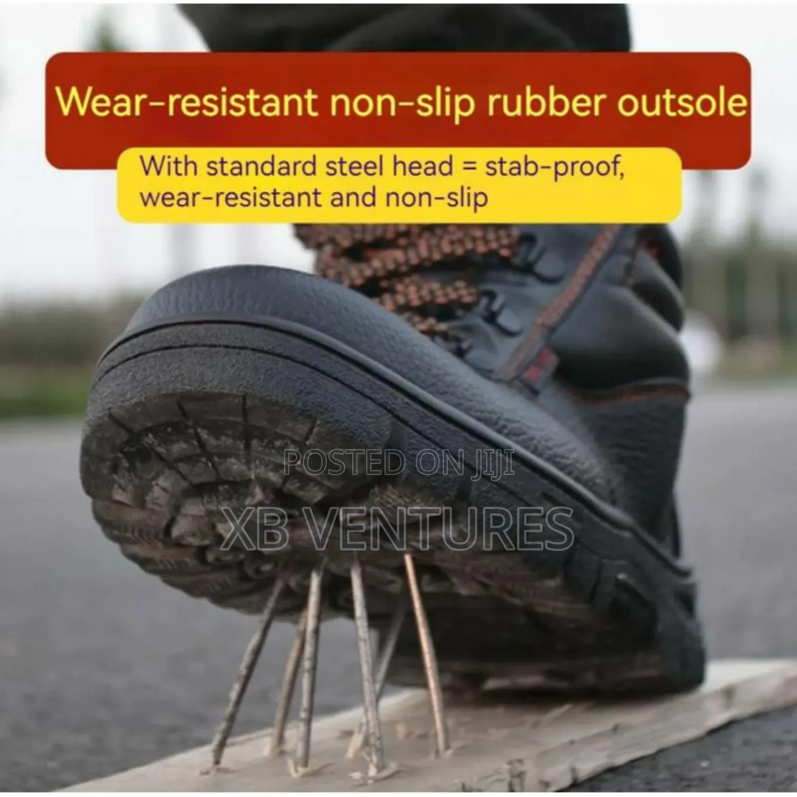 Wear-Resisting Men Work Safety Boots Anti-Smash Anti-Puncture