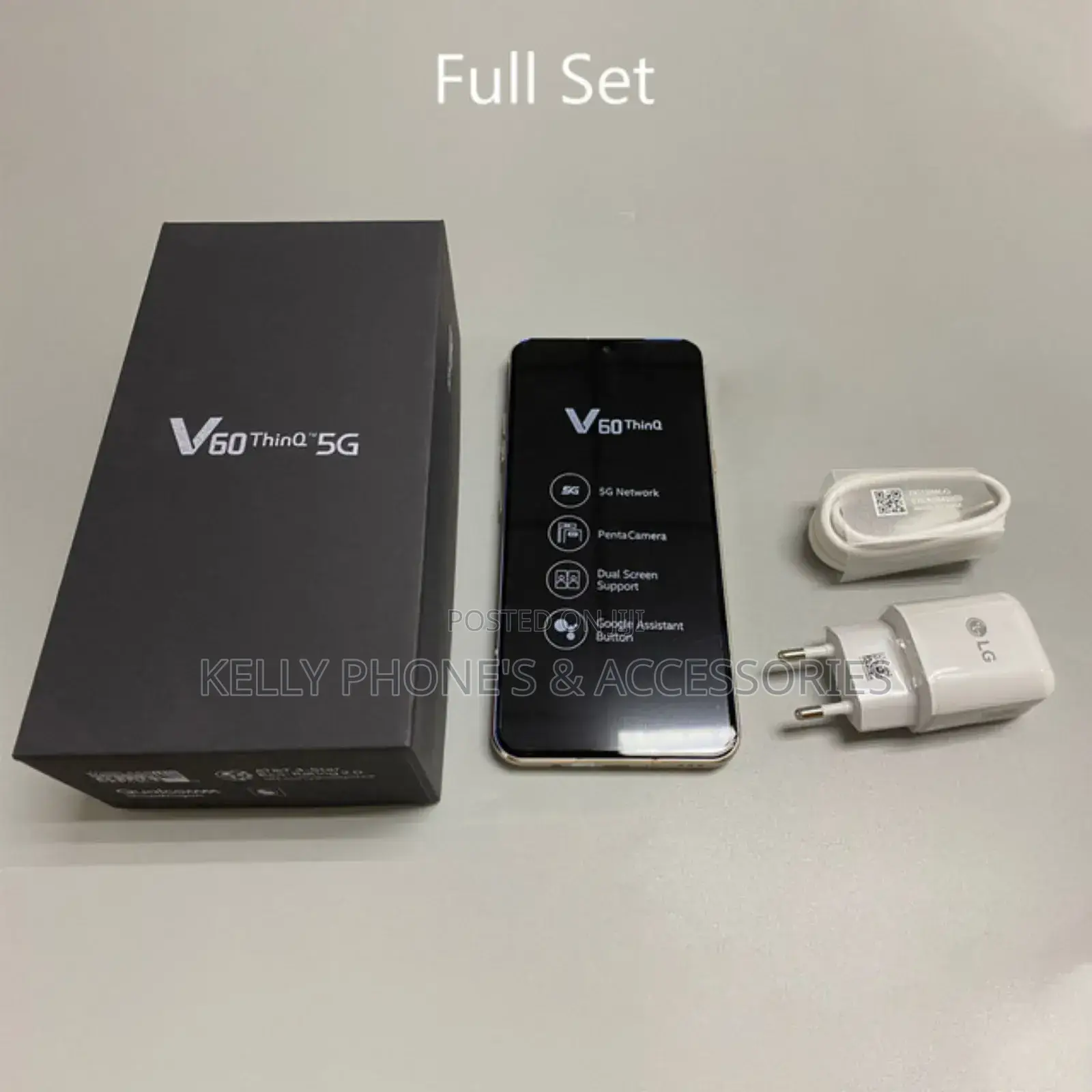 New LG V60 ThinQ 5G UW 128 GB Black