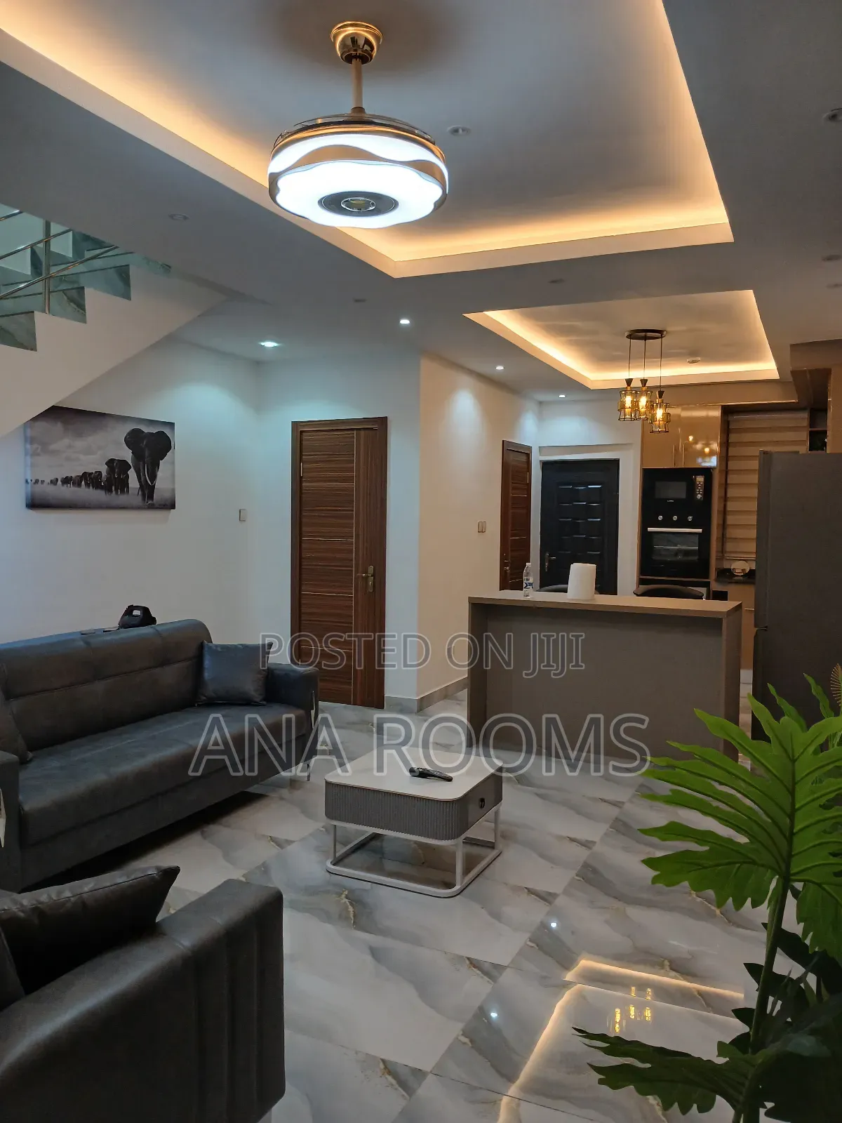 Furnished 2bdrm Duplex in Ana Rooms, Adjiriganor for rent