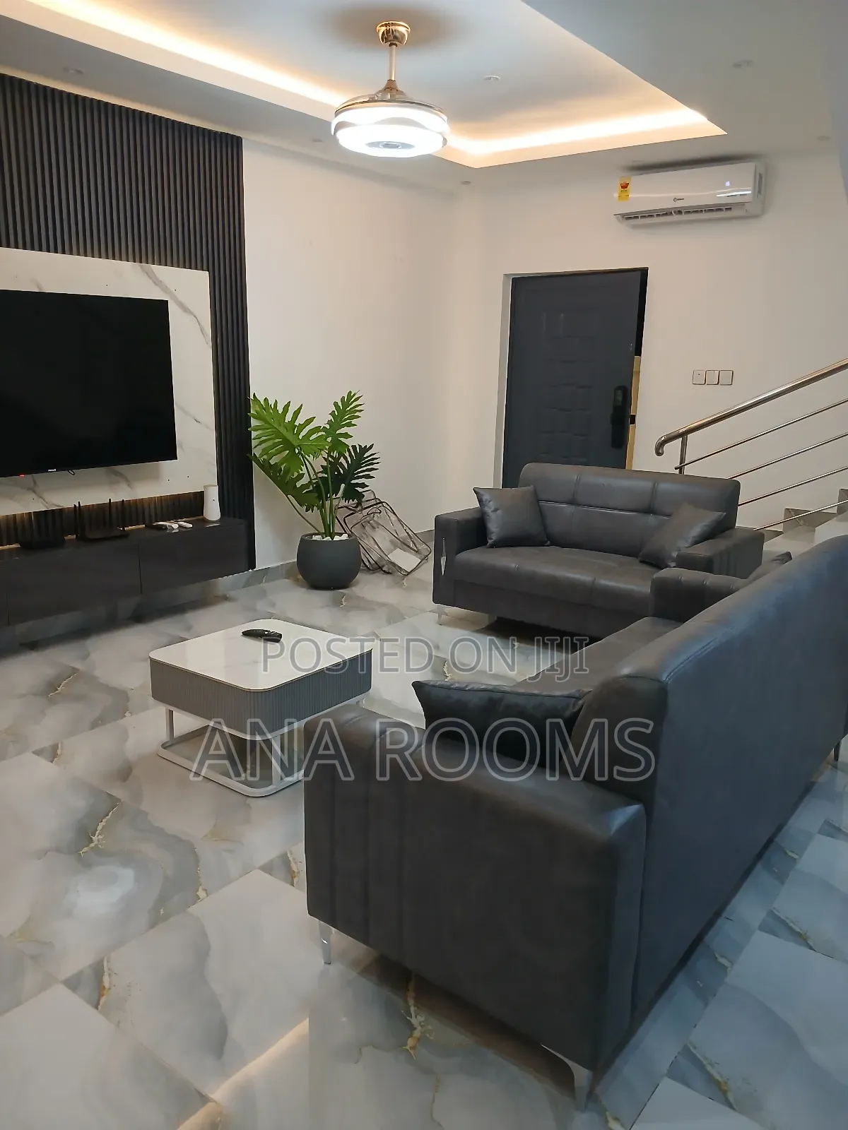 Furnished 2bdrm Duplex in Ana Rooms, Adjiriganor for rent