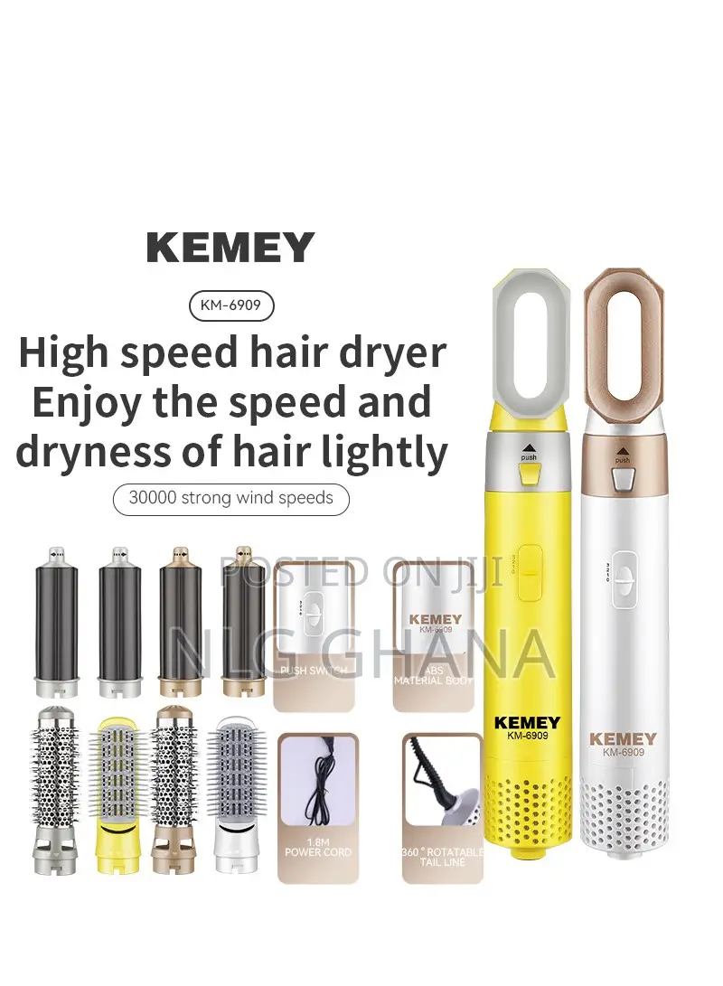 9-in-1 Super Quality Hair Dryer 30000rpm Replaced Multi Comb. Ghx6881